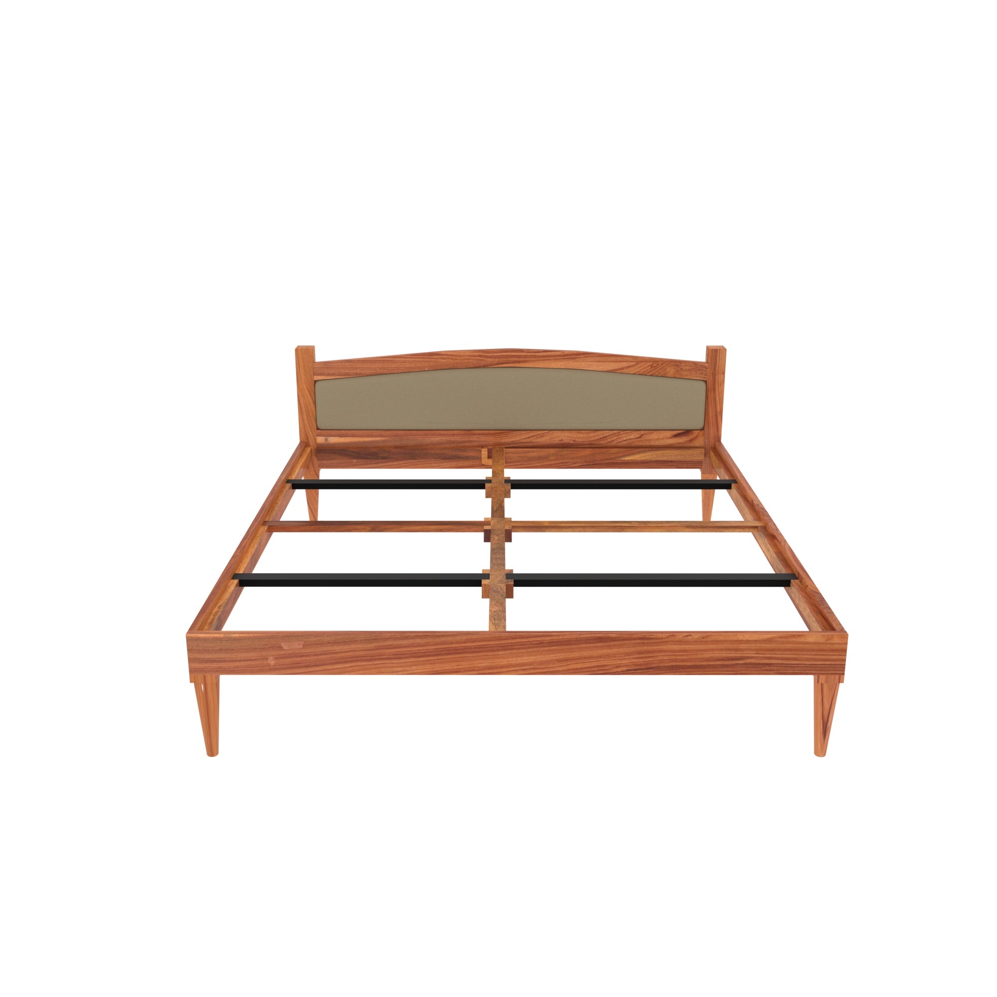 Solid wood Upholstered Bed (Teak wood) Bed