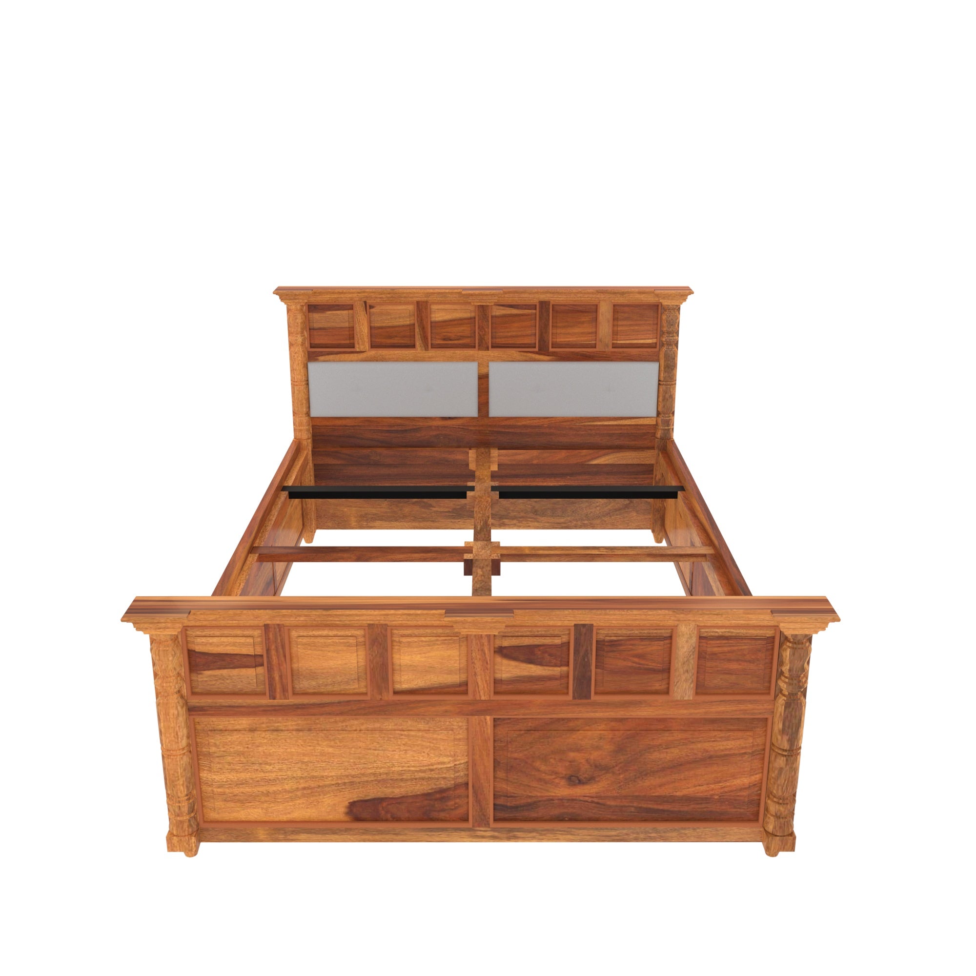 Traditional Linear Double Bed Bed