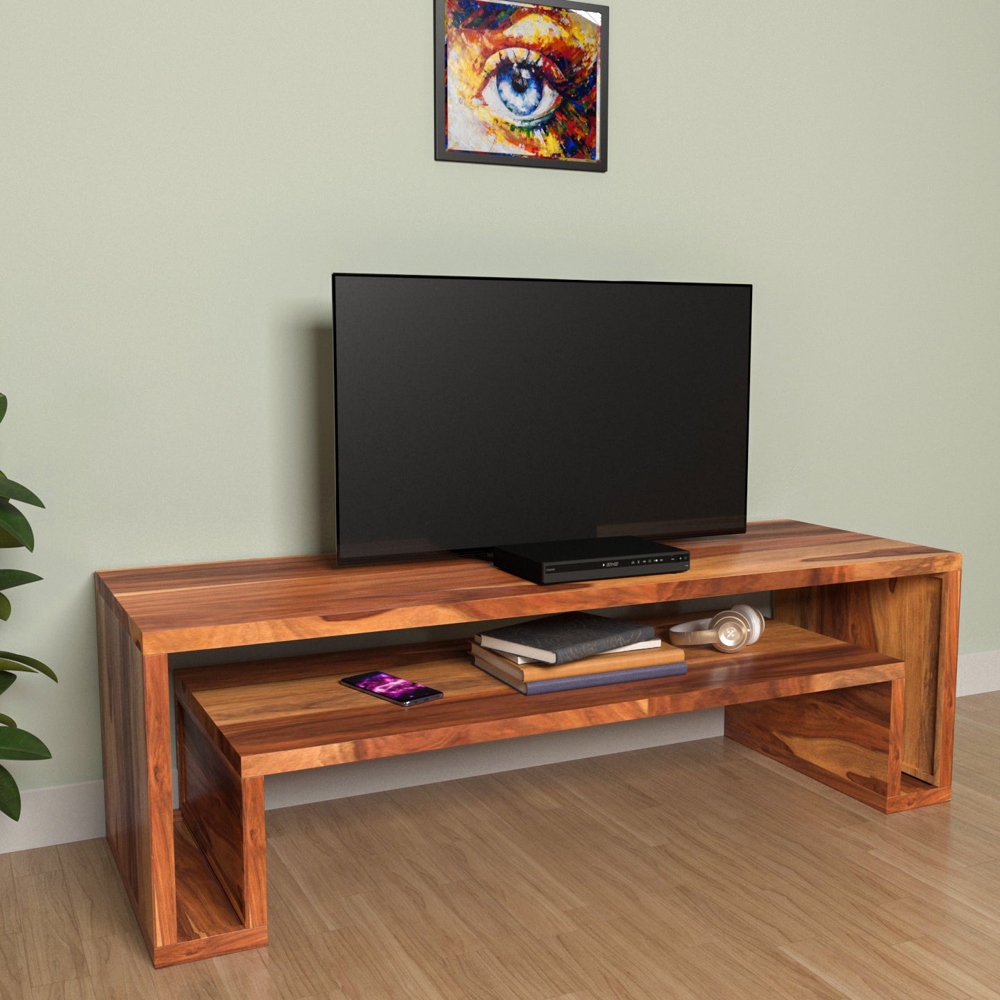 Senghai Sheesham Wooden Handmade Antique TV Unit for Home Tv stand