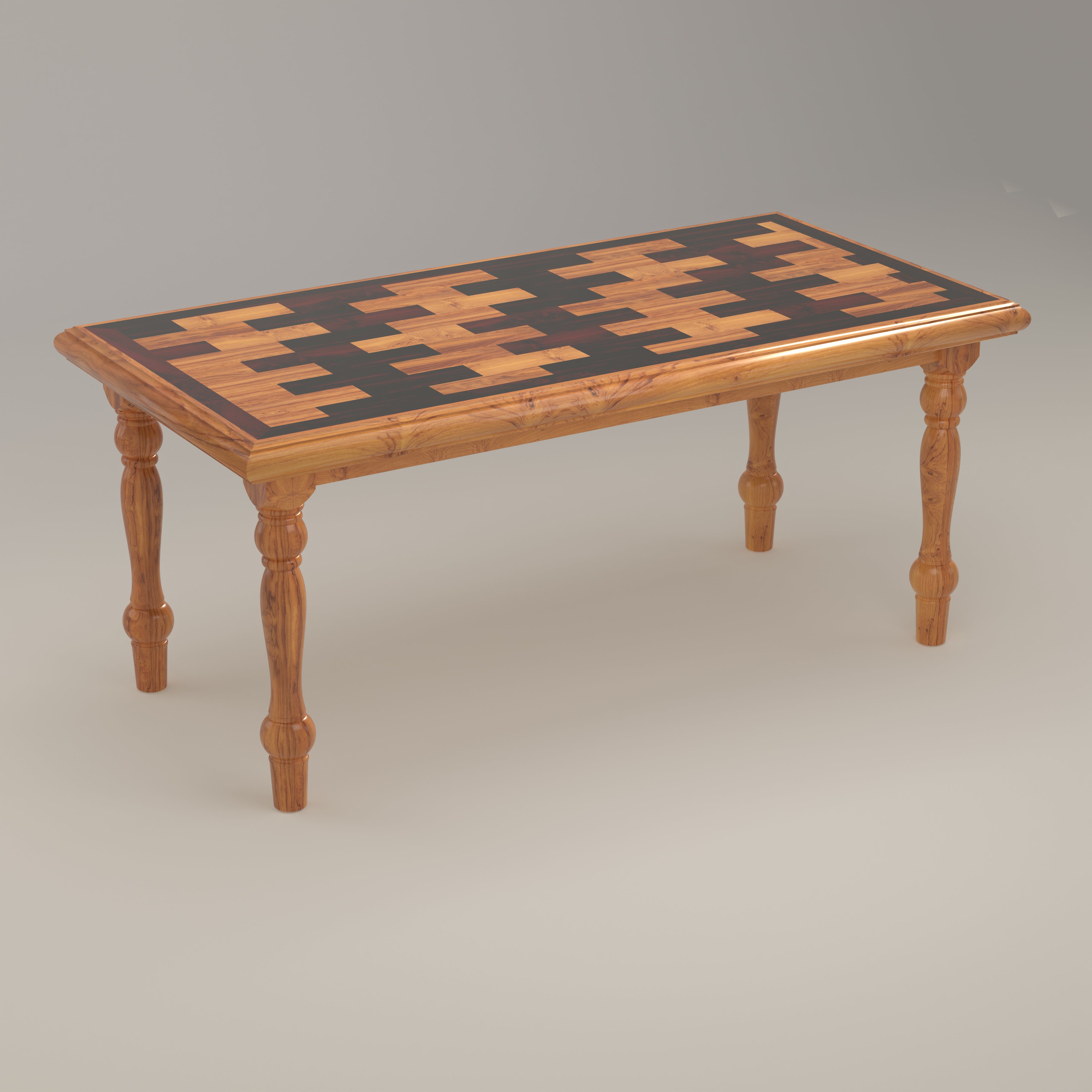 Top Blog Style Premium Round Legs Teak Wooden Dining Table Dining Table