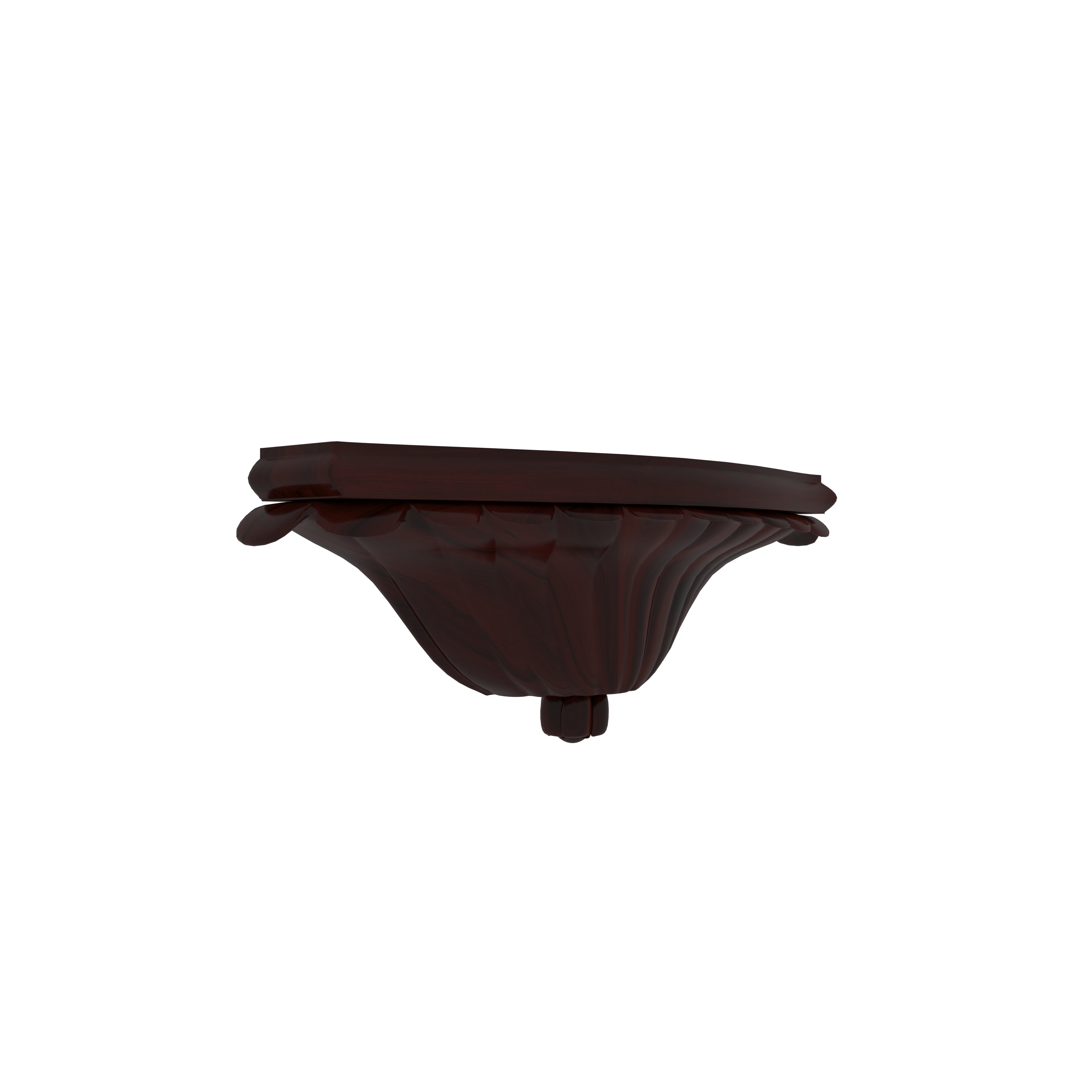 Antique Wall-Mounted Wooden Corner Shelf – Decorative Accent Bracket Wall Rack