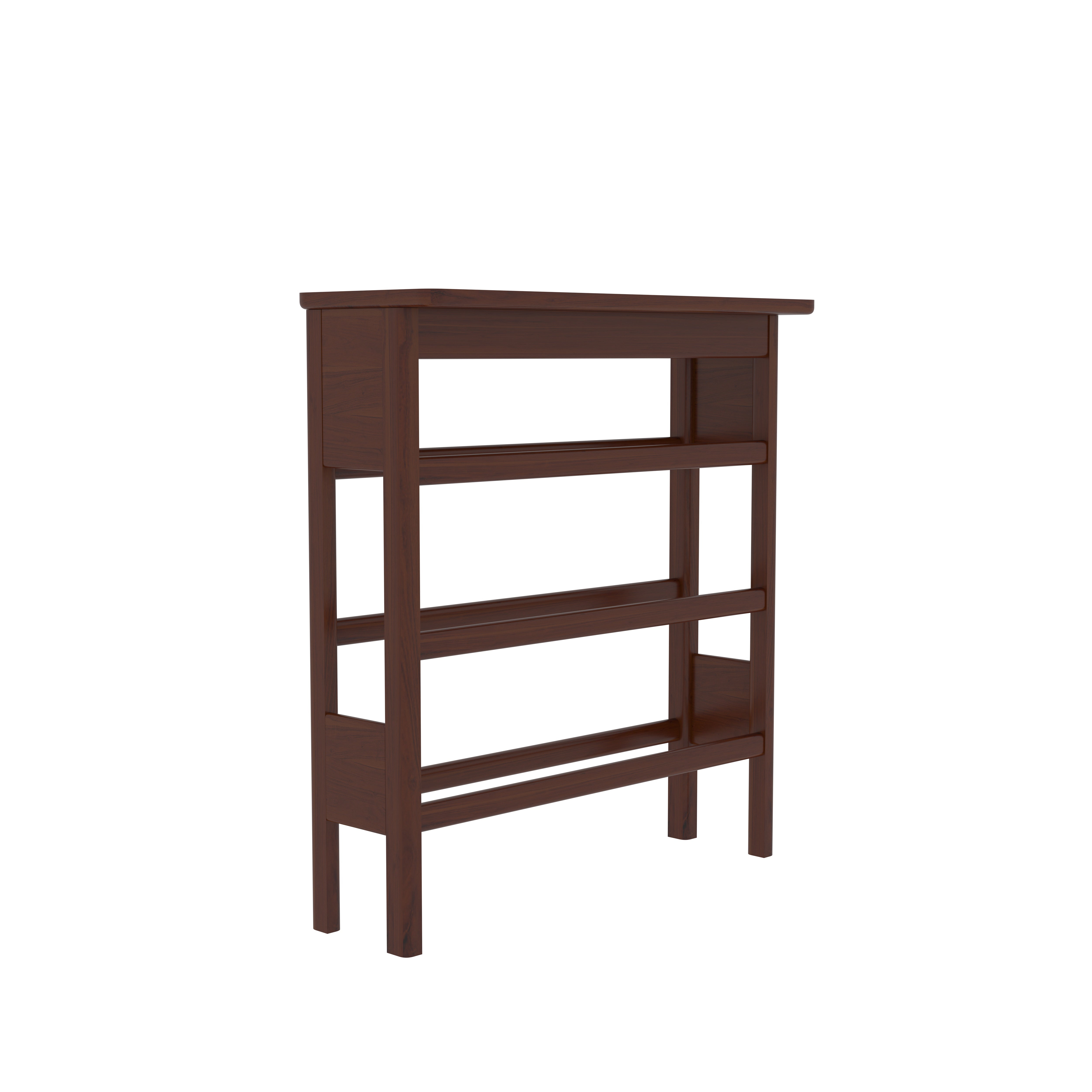 Compact Wooden Shoe Rack with Open Shelves Shoe rack
