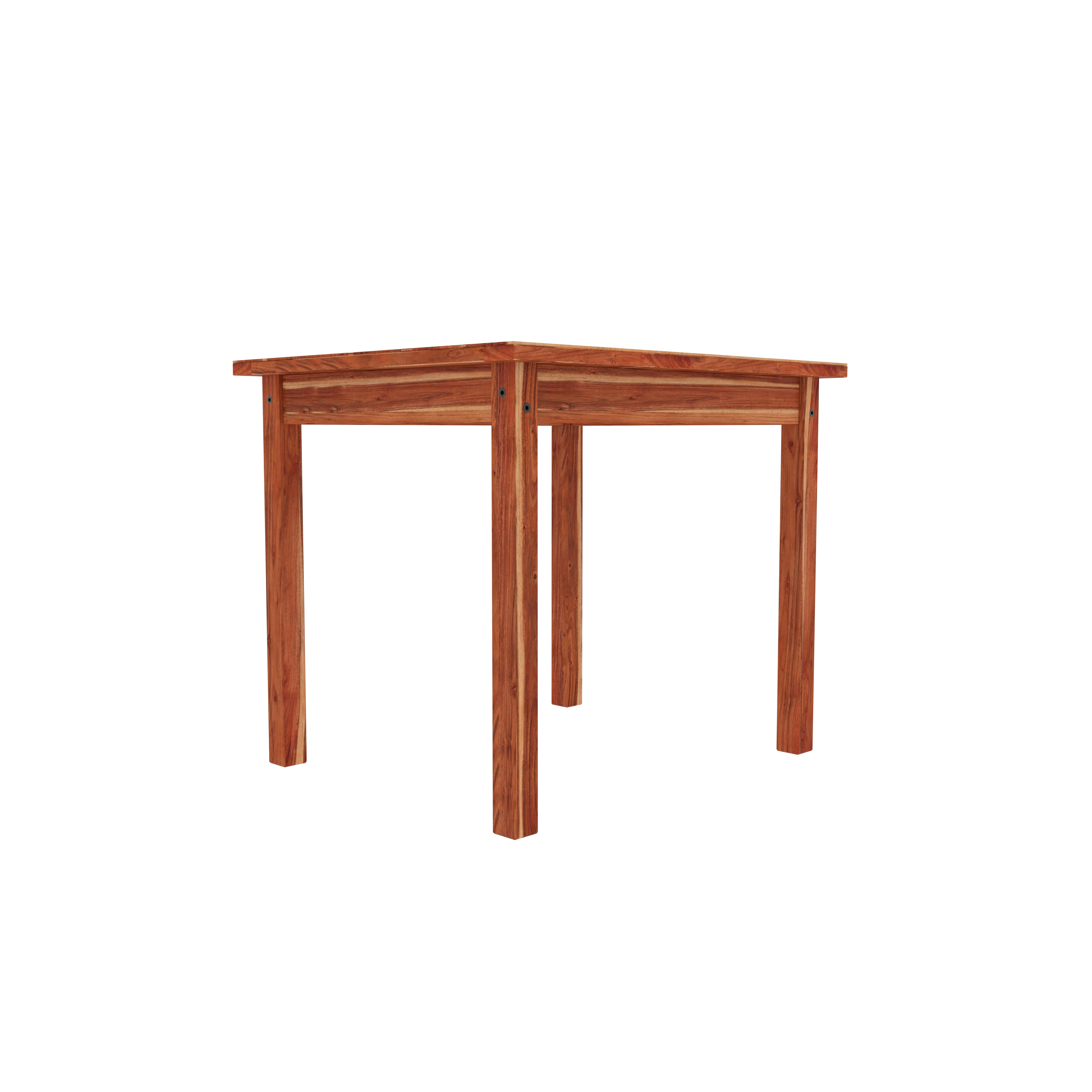 Solid Wood Dining Table Set for 4 – Rustic Minimalist Home Furniture Dining Set