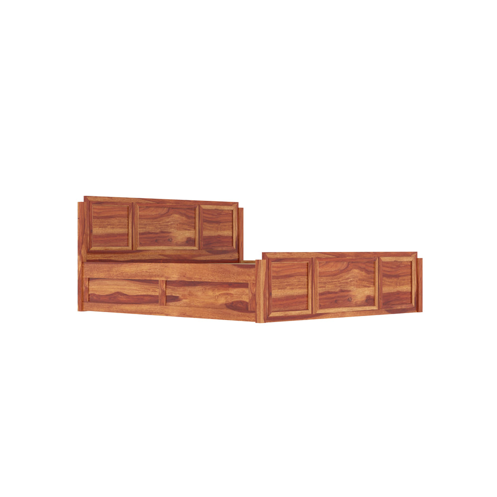 Ethnic Handmade Solid Wood Storage Bed