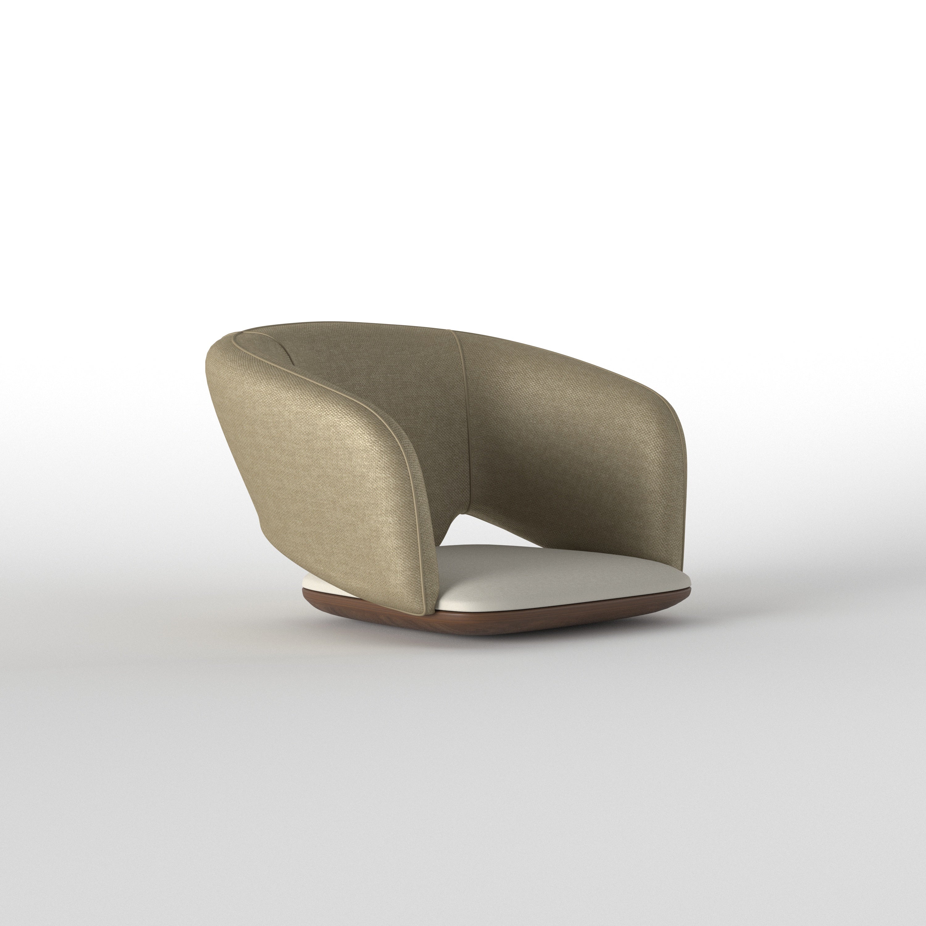 Capsule-Shaped Dining Table with Sculptural Pedestal Base