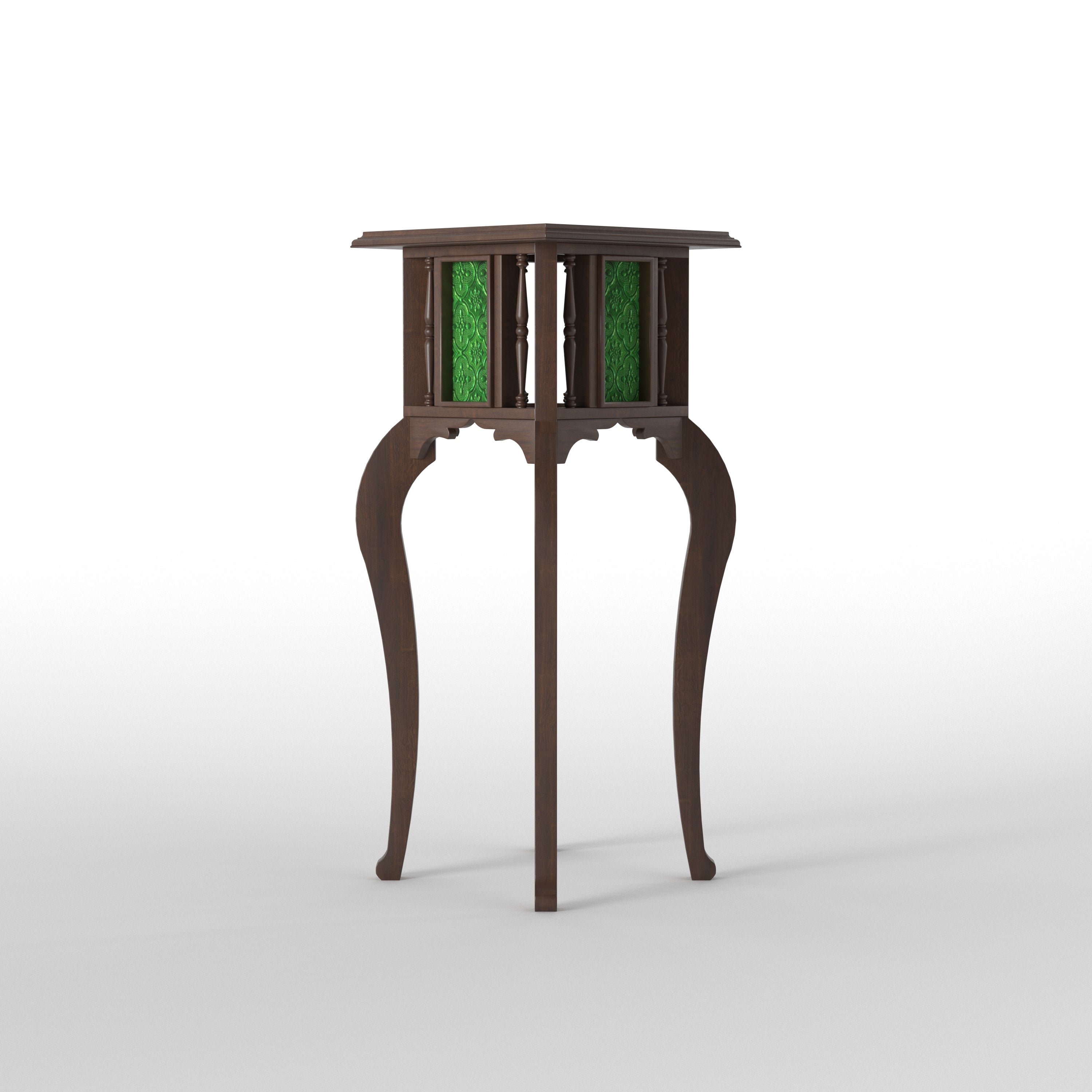 Mosaic Panel Pedestal Accent Table End Table