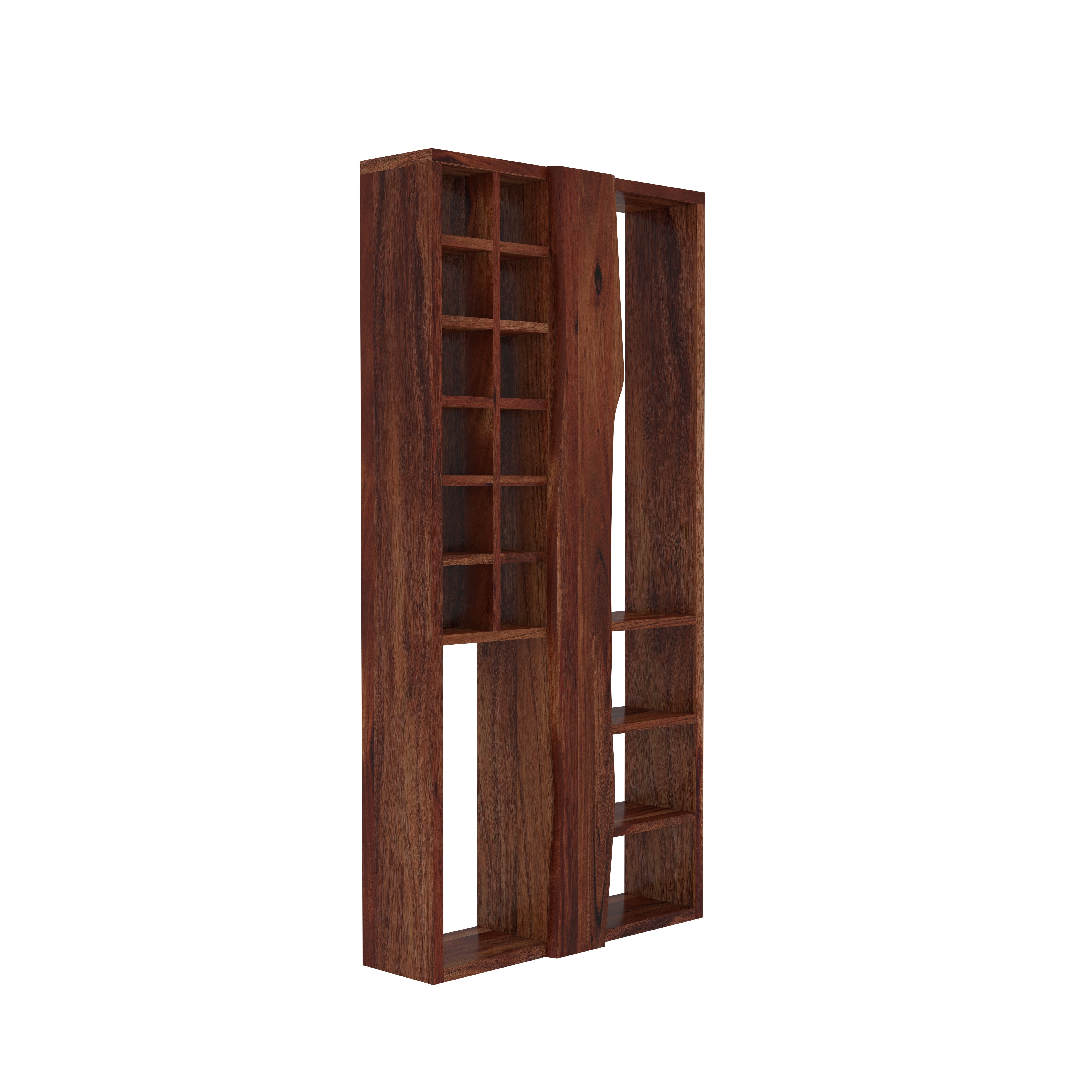 Wall-Mounted Display Shelf with Mixed Compartments Wall Rack