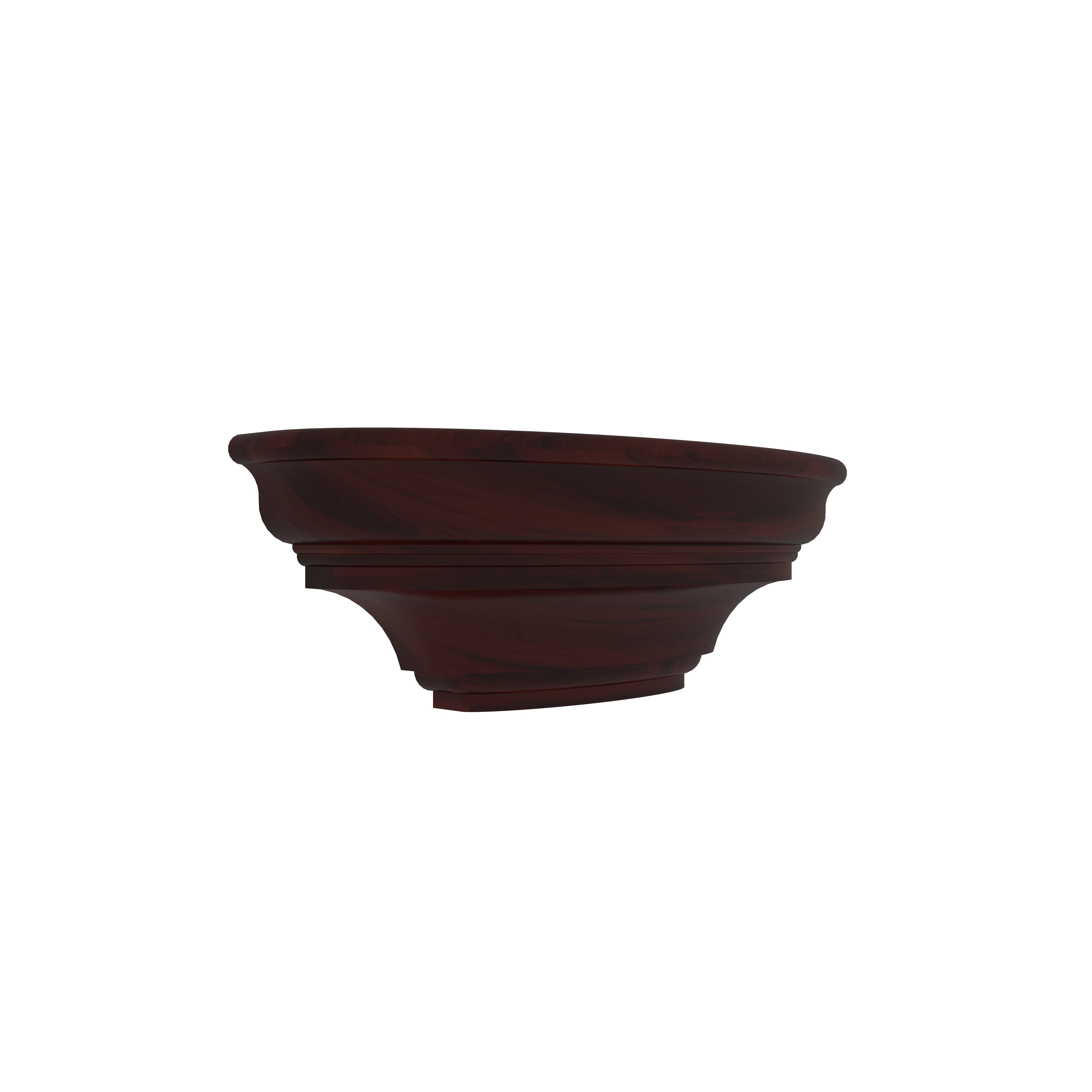 Half-Moon Wall Mounted Wooden Shelf – Layered Edge Design Wall Rack