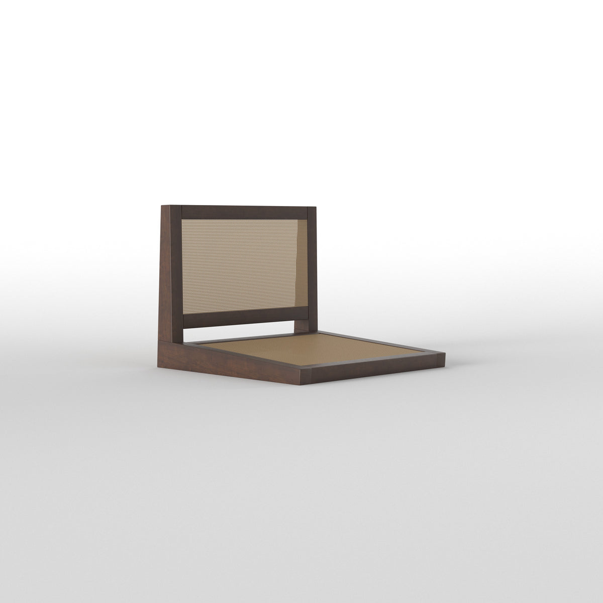 Rectangular Dining Table Set with Cane Panel Seating