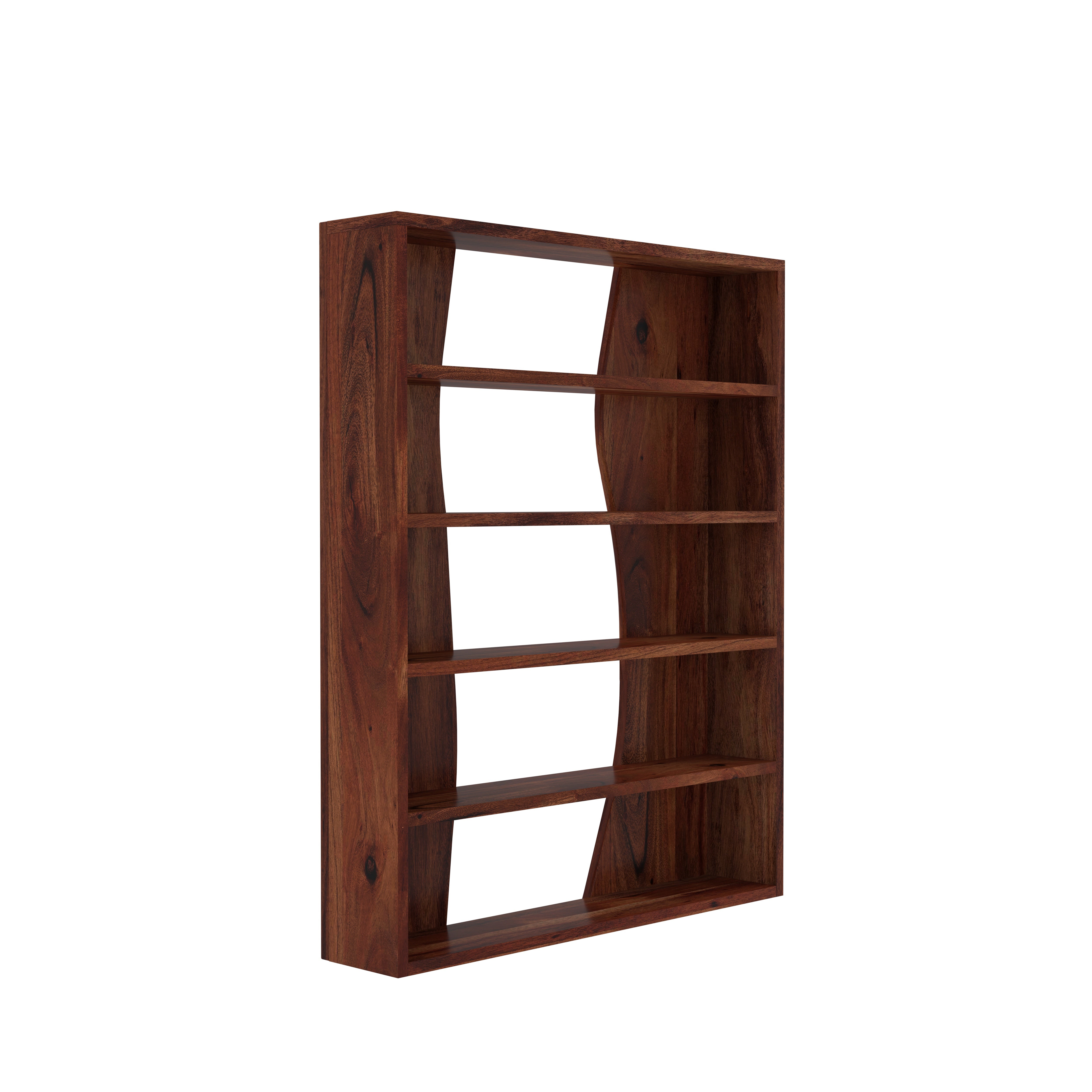 Wall-Mounted Display Shelf with Asymmetric Compartments Wall Rack