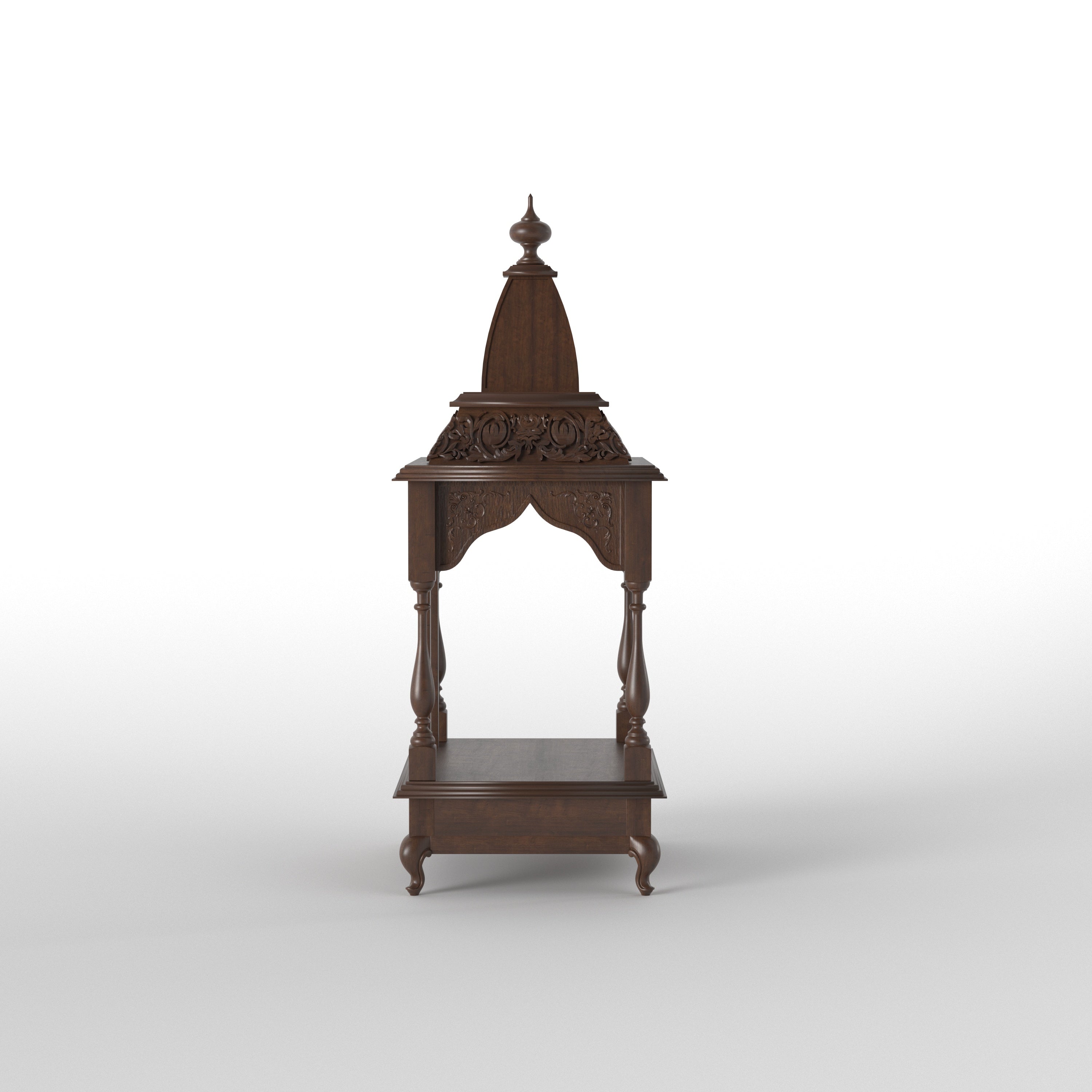 Luxury Tabletop Temple Mandir with Ornamental Dome Design Temple