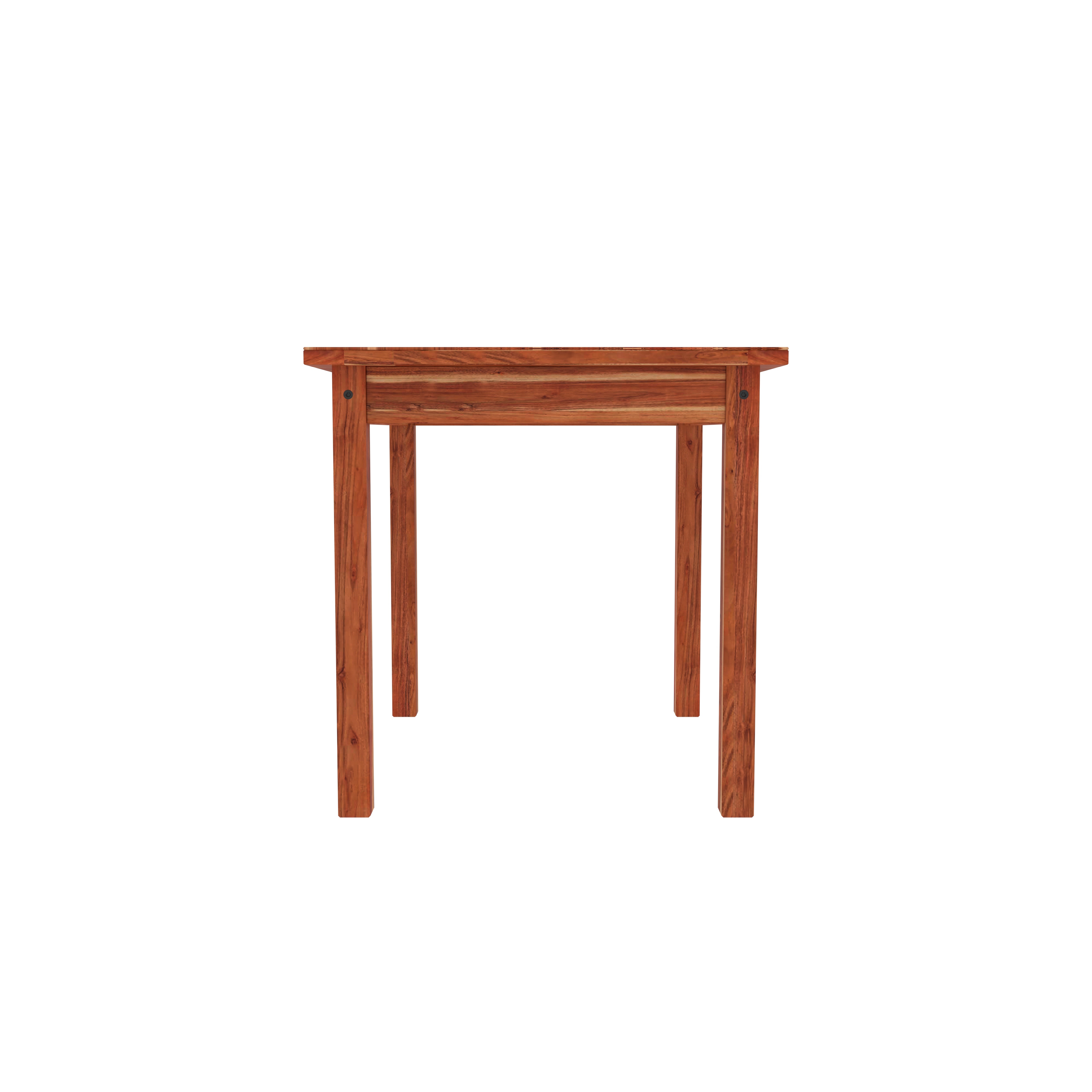 Solid Wood Dining Table Set for 4 – Rustic Minimalist Home Furniture Dining Set
