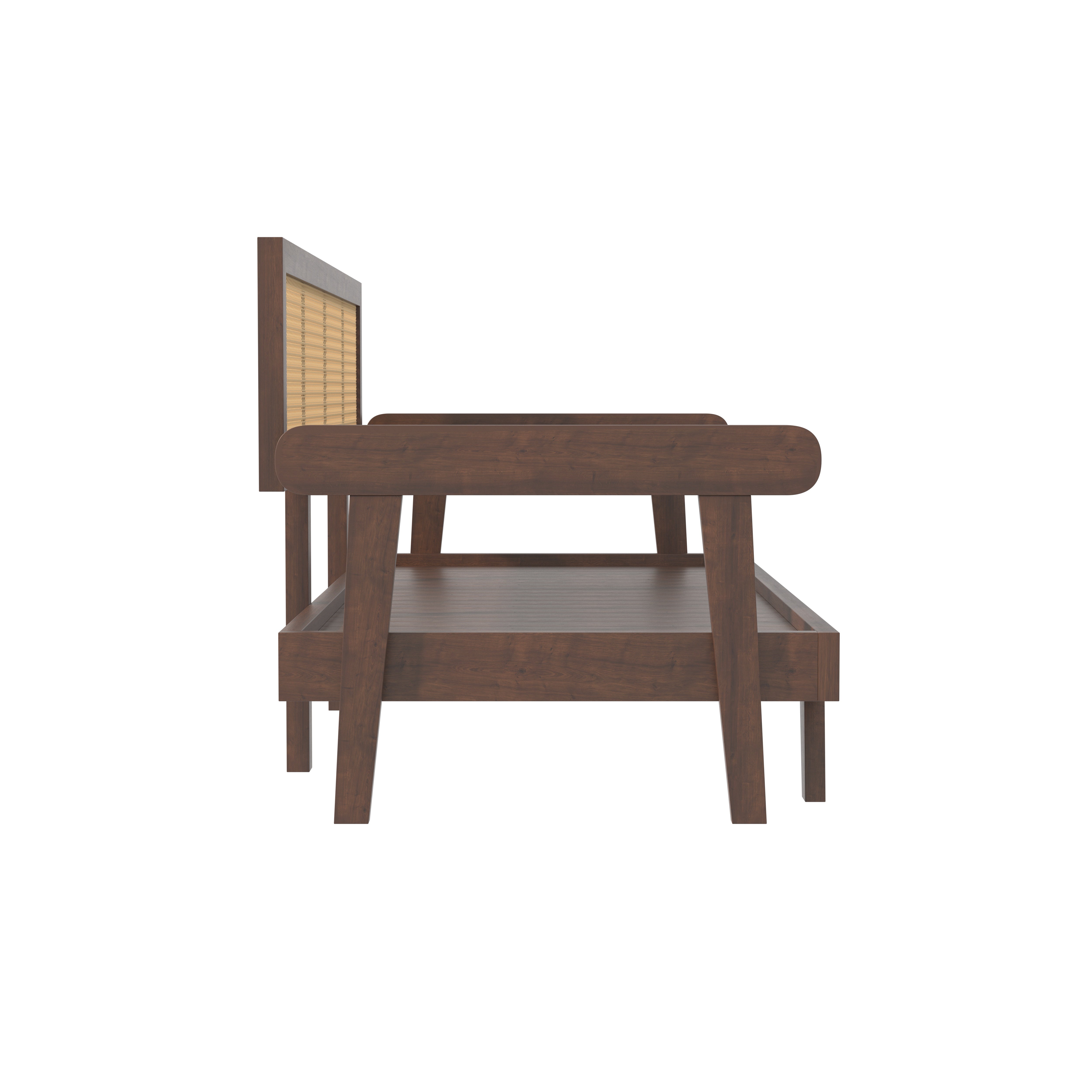 Signature Luxury Heritage Day Bed with Hand-Framed Backrest and Extendable Lounge Sofa cum bed