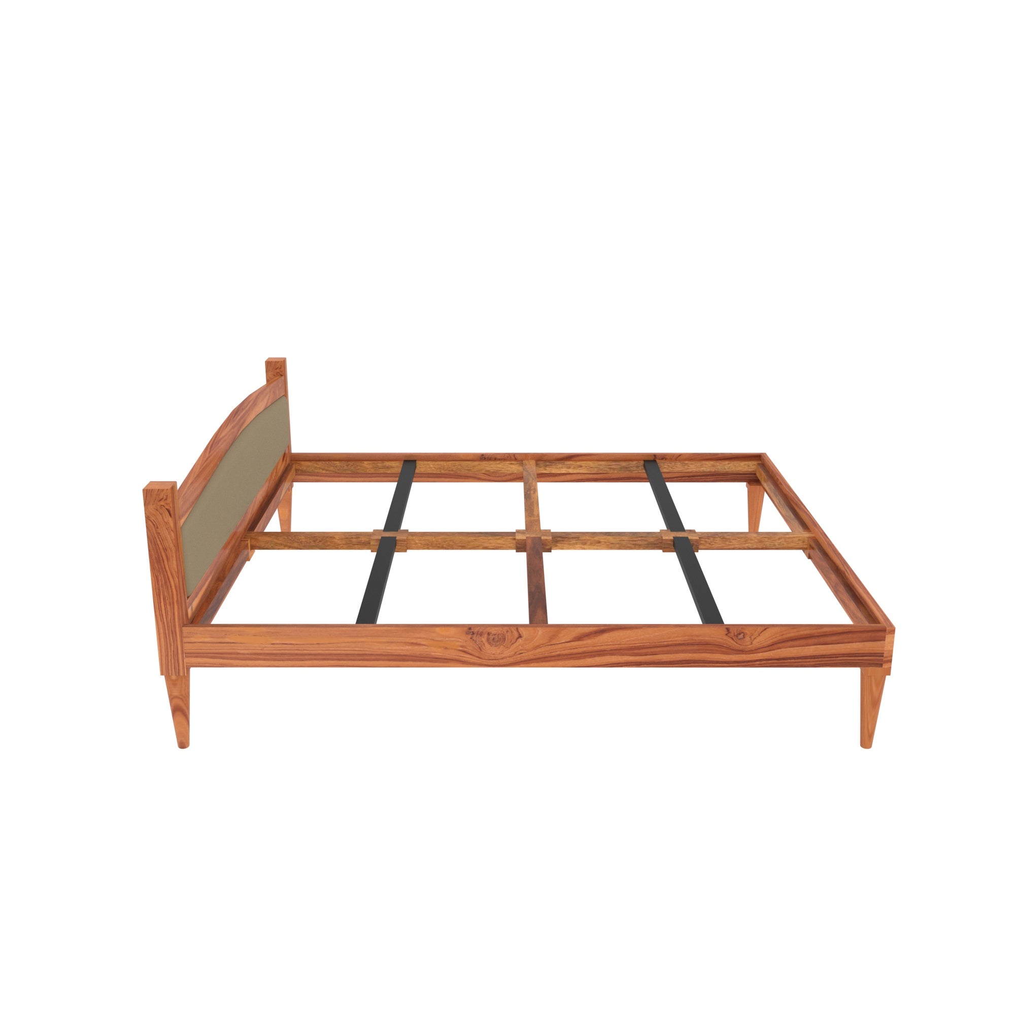 Solid wood Upholstered Bed (Teak wood) Bed