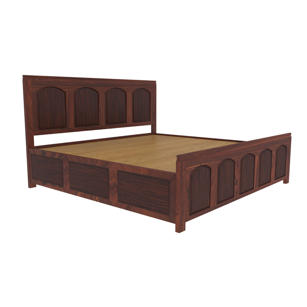Solid Teak Traditional Bed