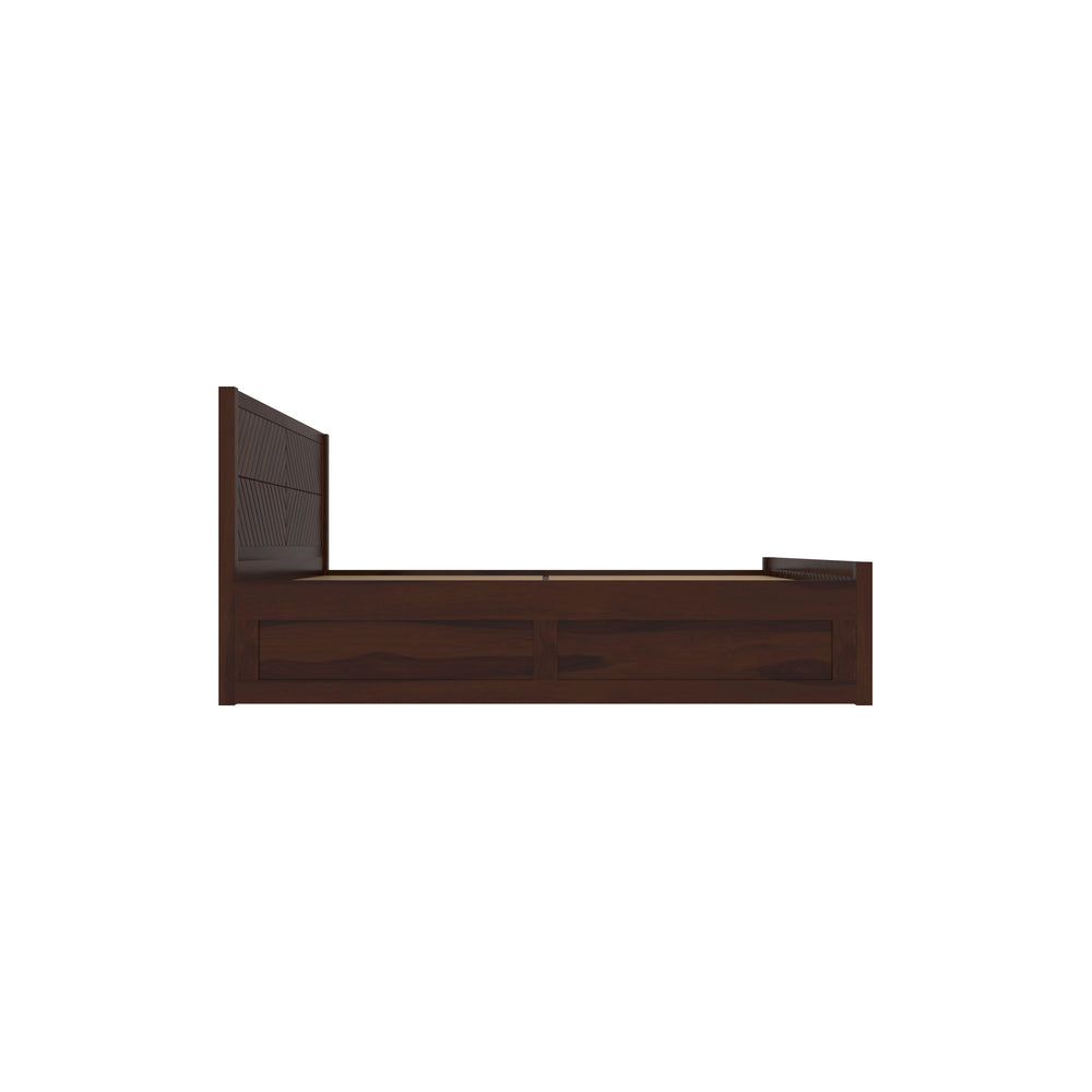 Scandinavian Contemporary Wooden Storage Bed