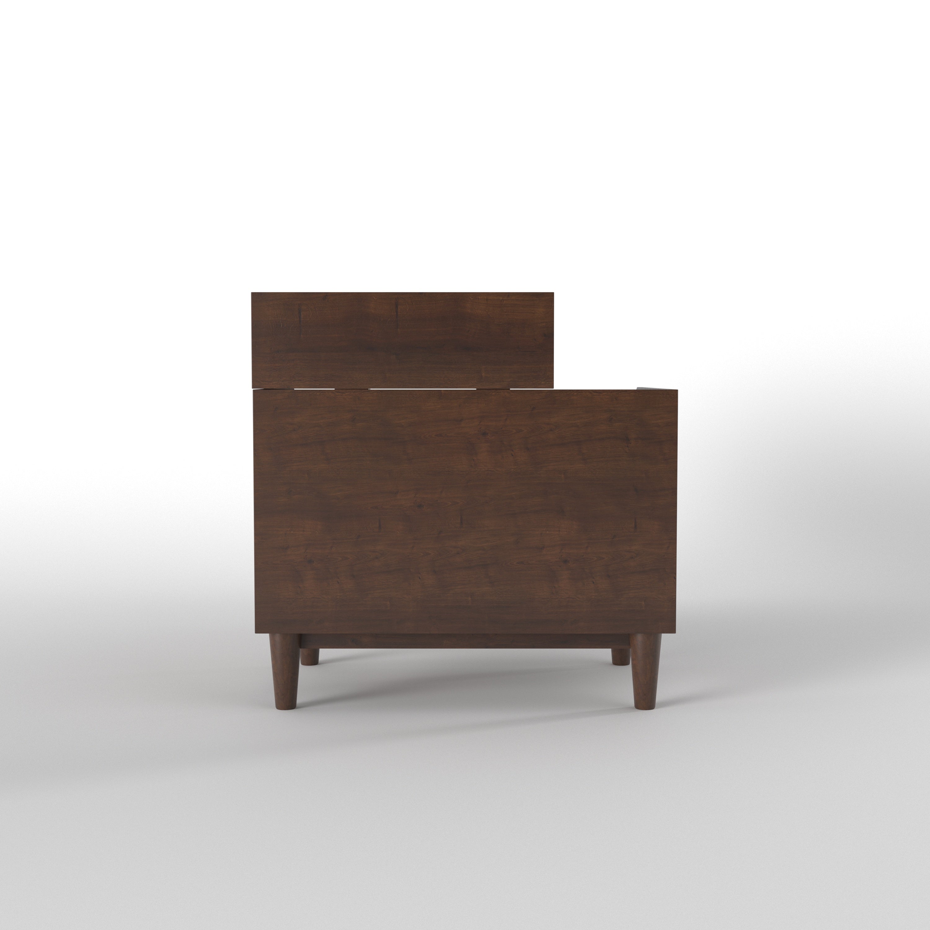Minimalist Writing Desk with Integrated Storage Cabinet Study Table
