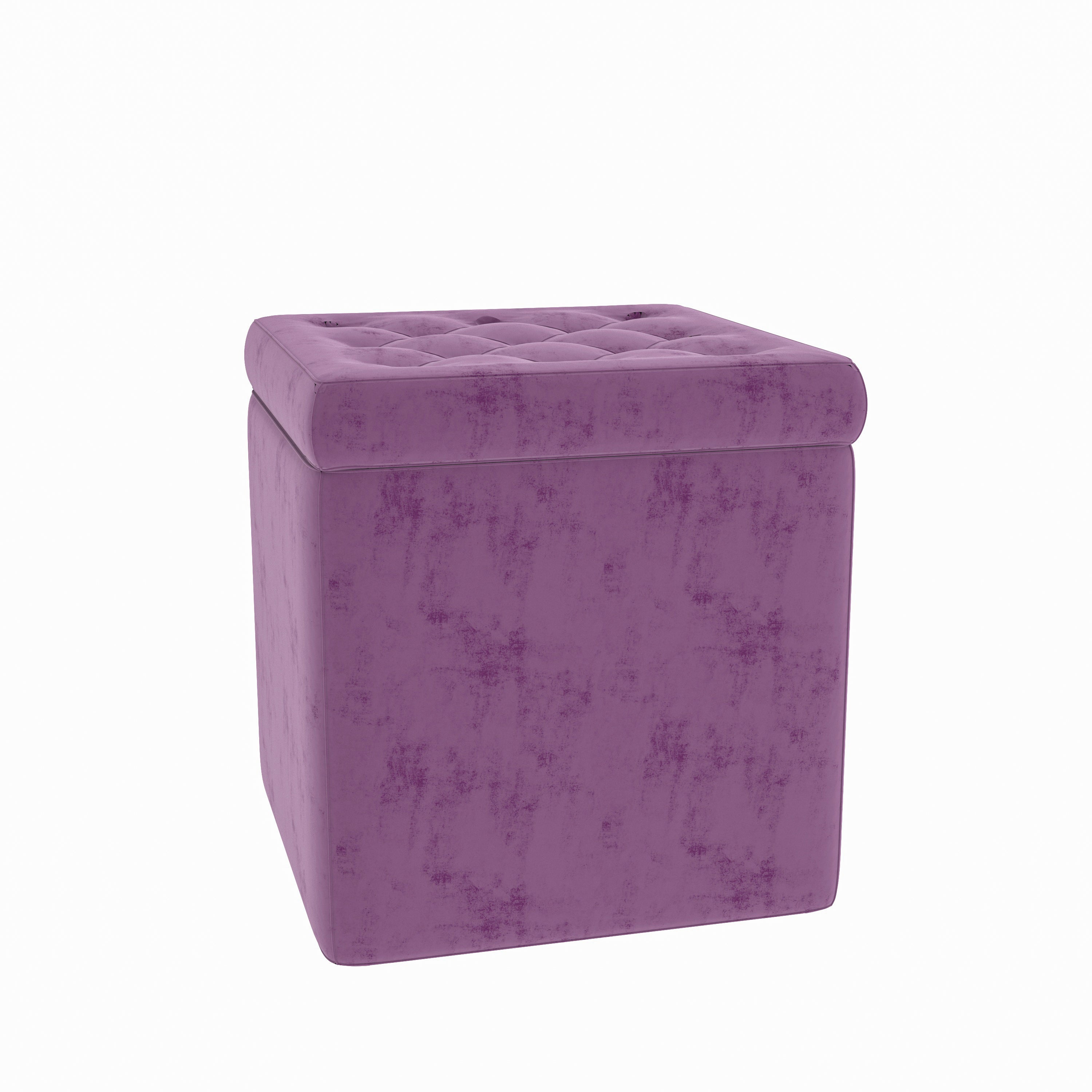 Pinkish Smooth Puffy Modern Seating Stool Pouf