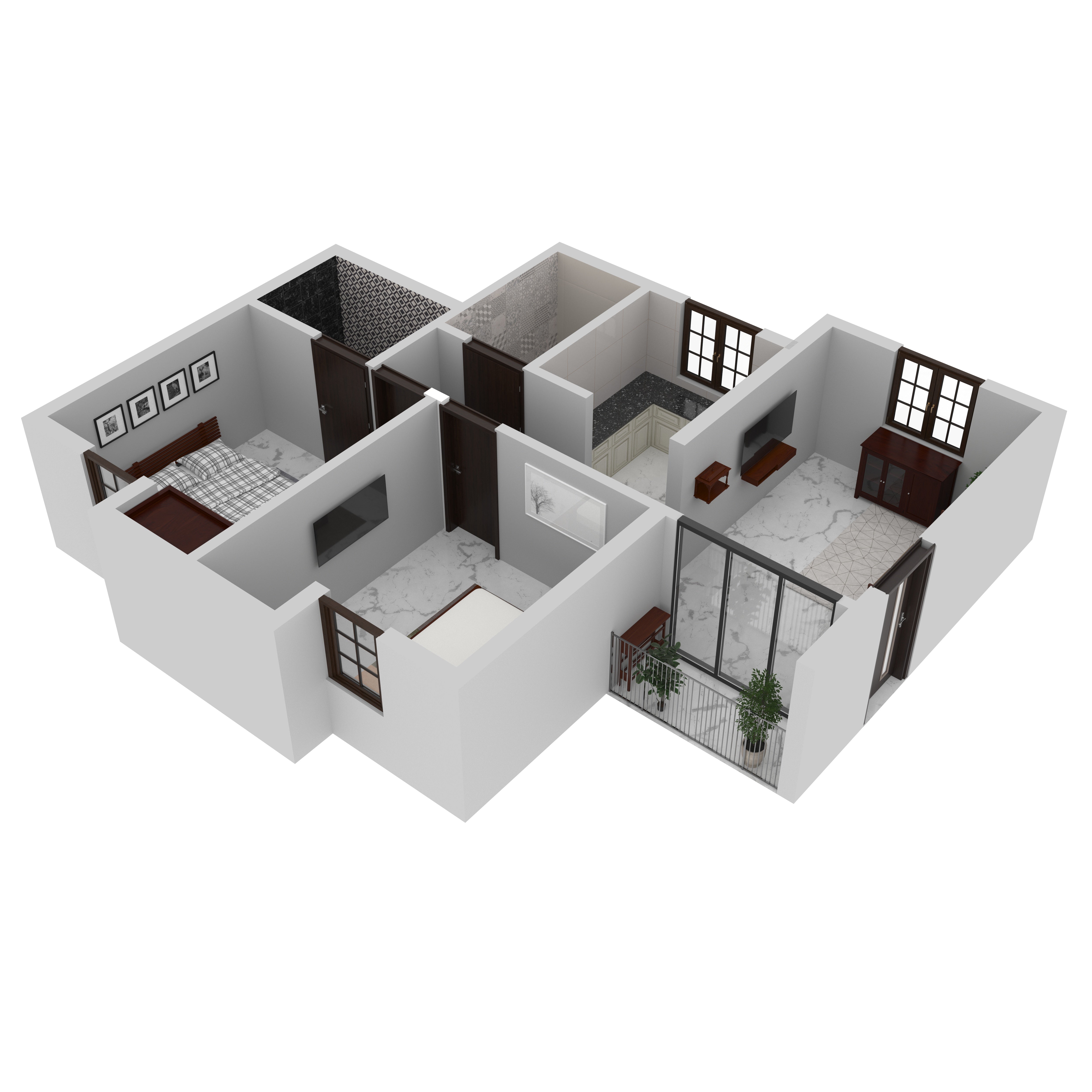 Leo Furniture Room Set Flat Set