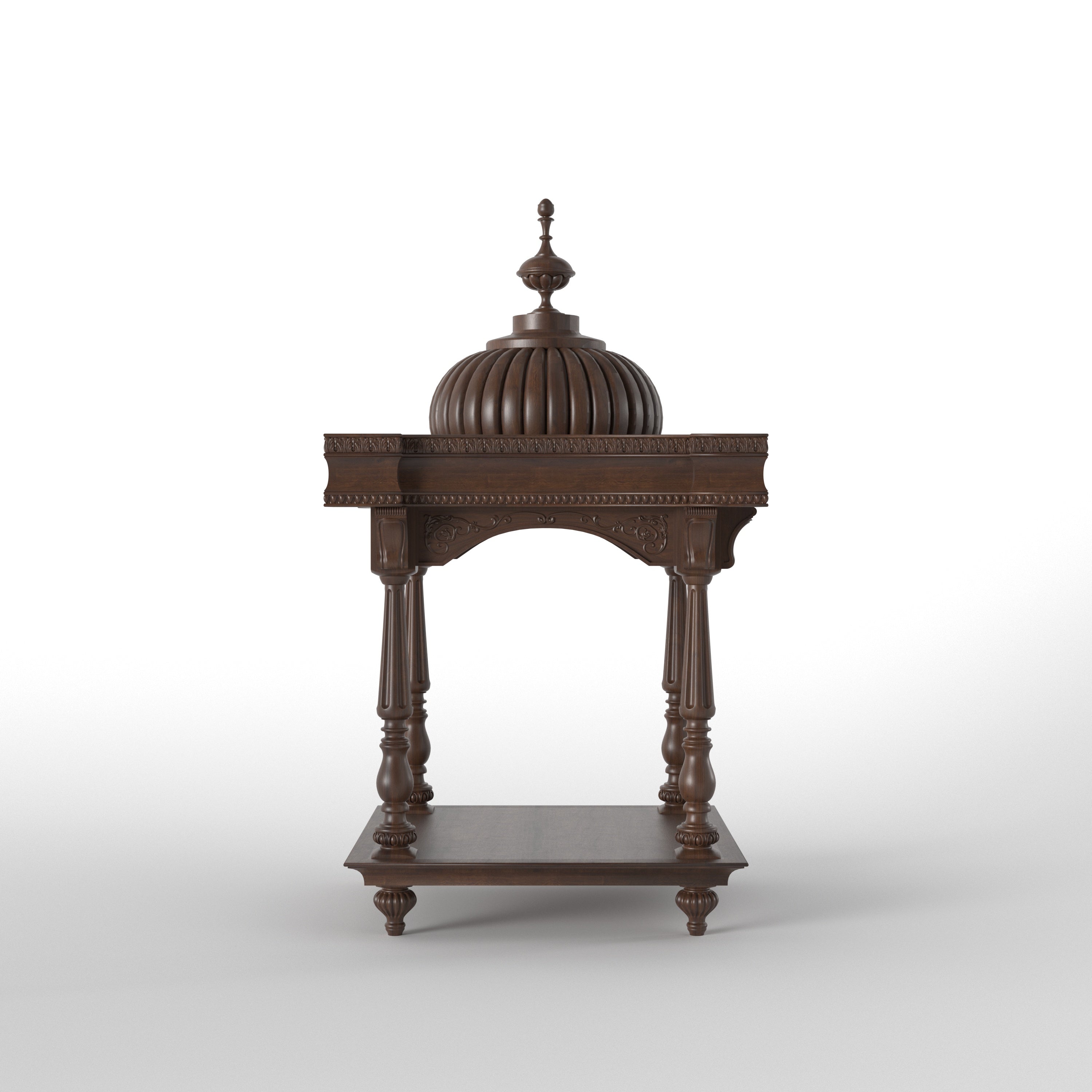 Royal Dome Style Temple Mandir with Ornamental Pillars Temple