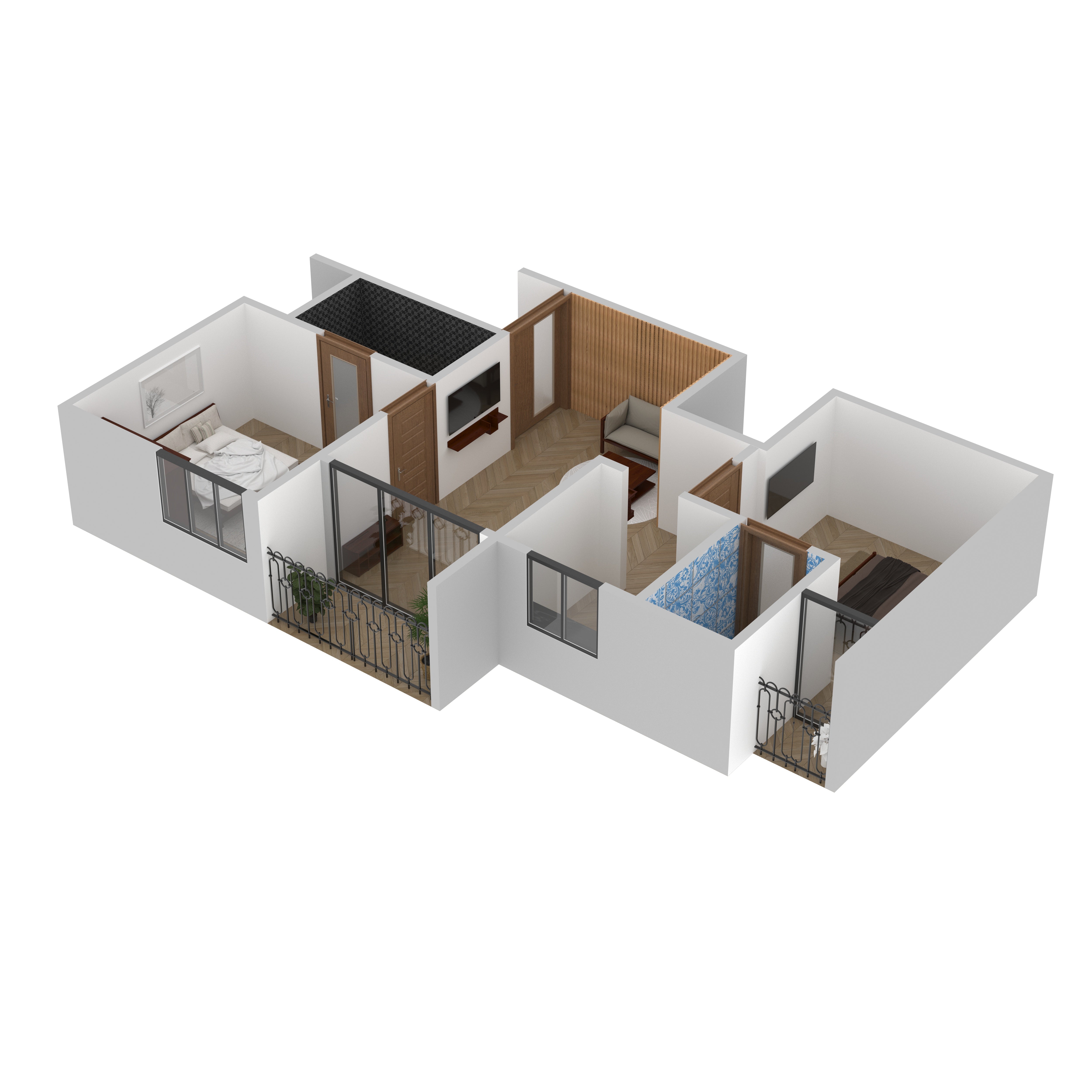 Mohan Furniture Room Set Flat Set
