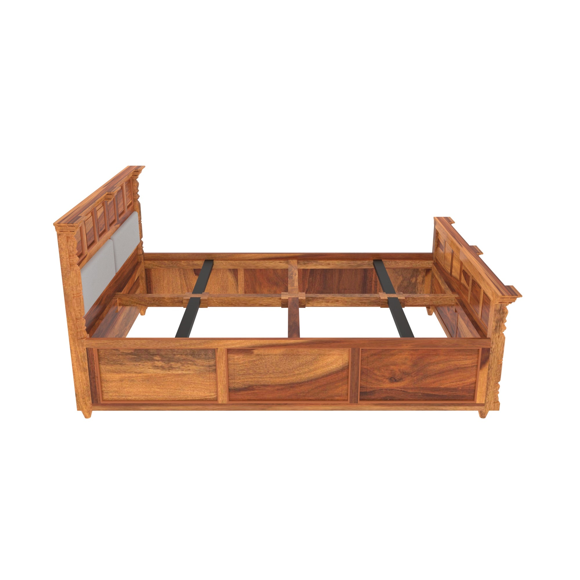 Traditional Linear Double Bed Bed