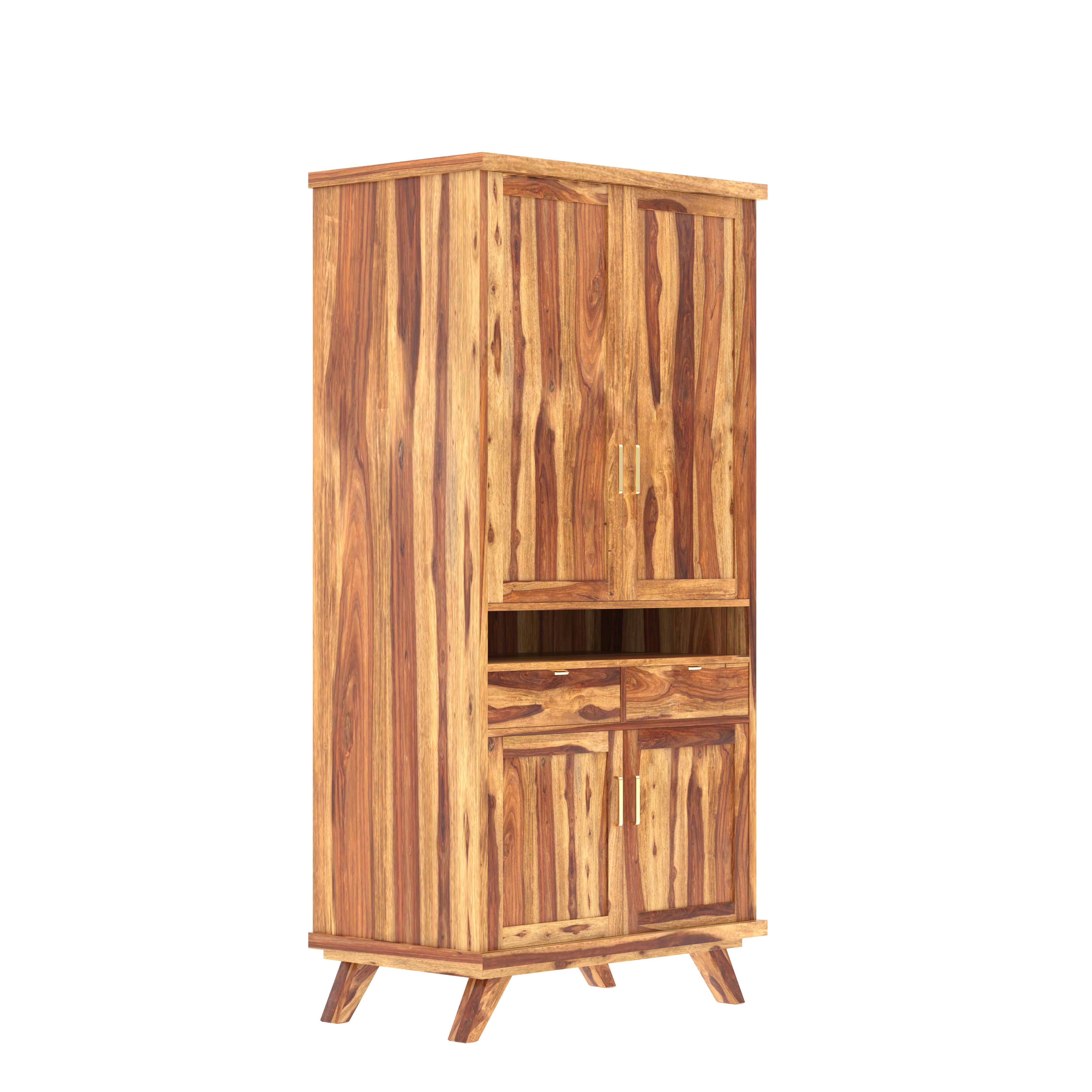 Unique Traditional Multi-Storage Wooden Handmade Wardrobe Wardrobe