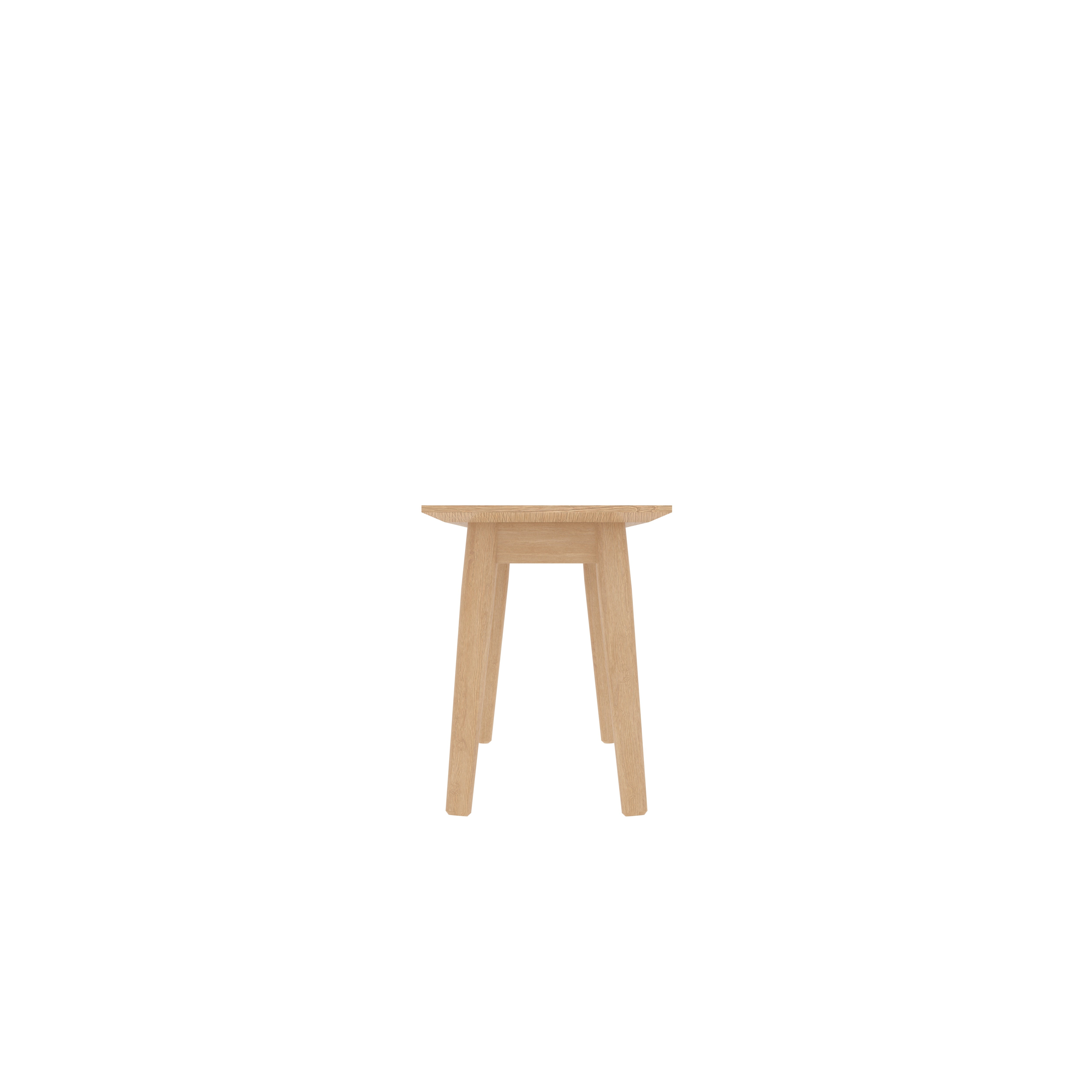 Small Sitting Bench Made of Oak Wood Bench
