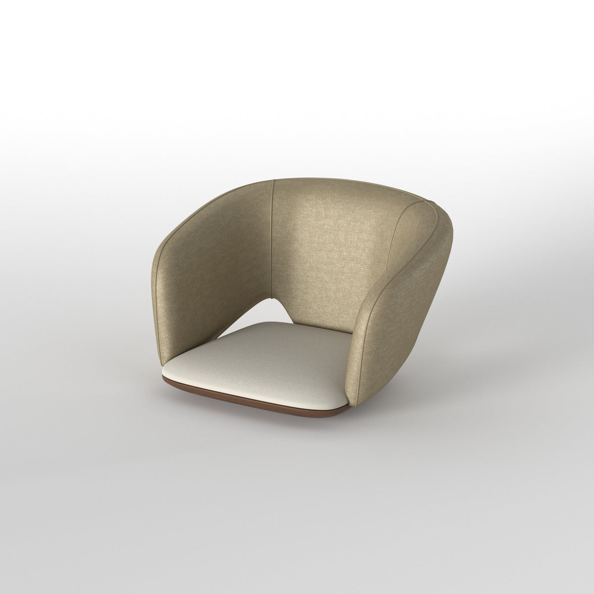 Capsule-Shaped Dining Table with Sculptural Pedestal Base