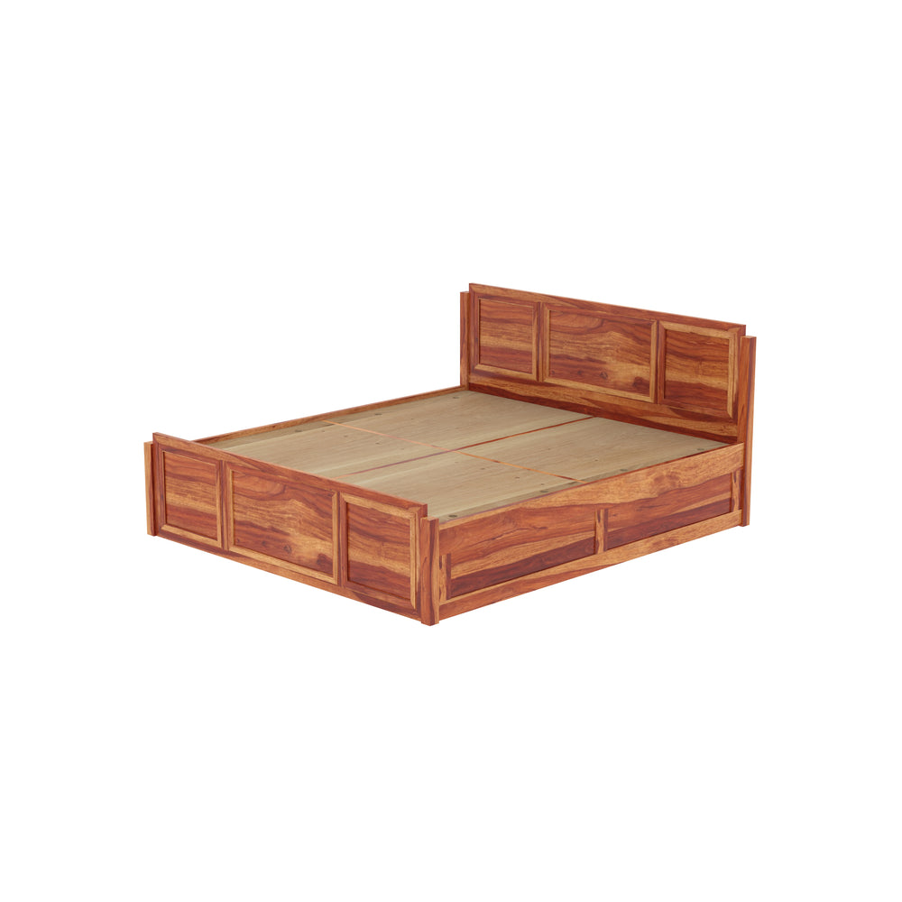 Ethnic Handmade Solid Wood Storage Bed