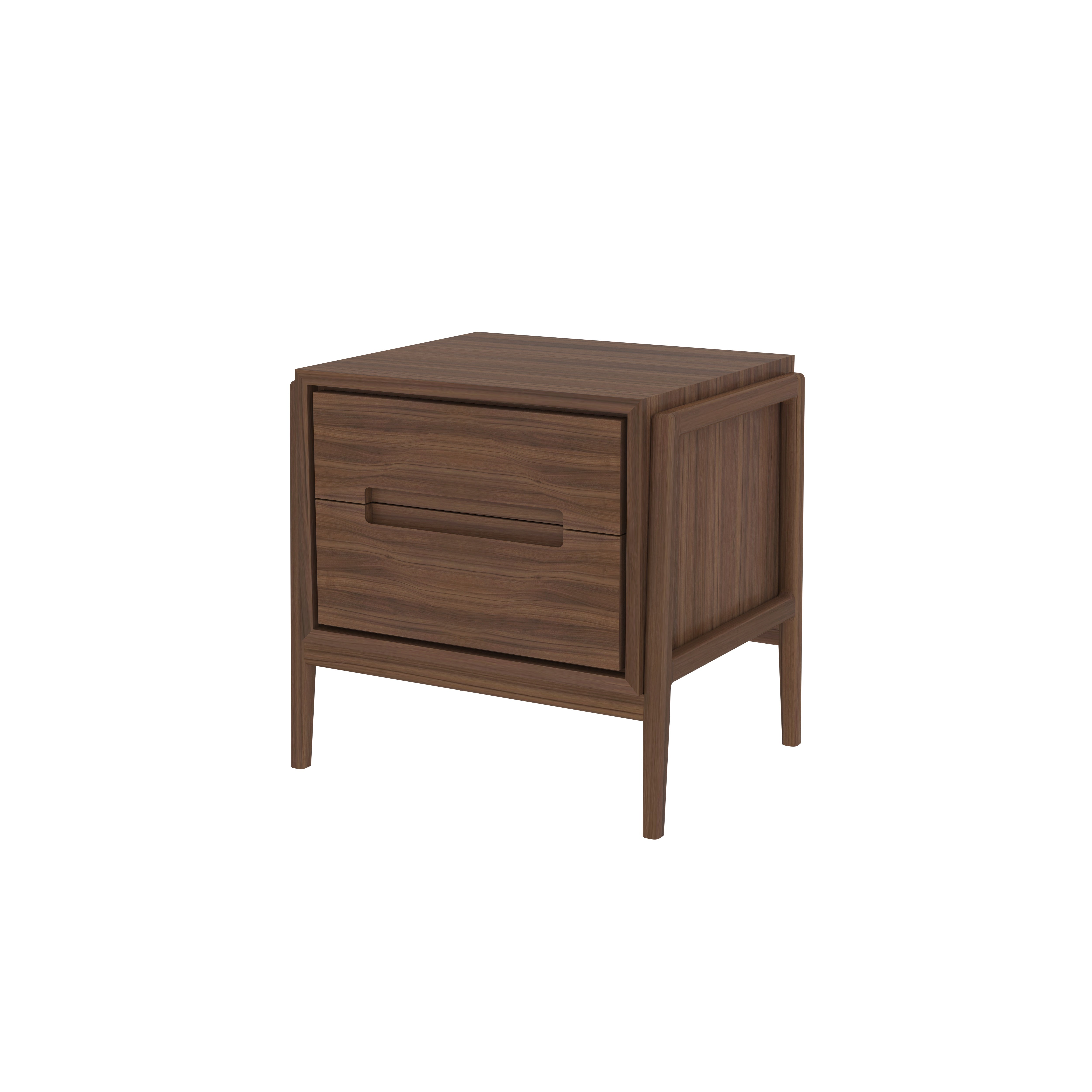 Modern Floating Bedside Table with Single Drawer and Open Shelf Bedside
