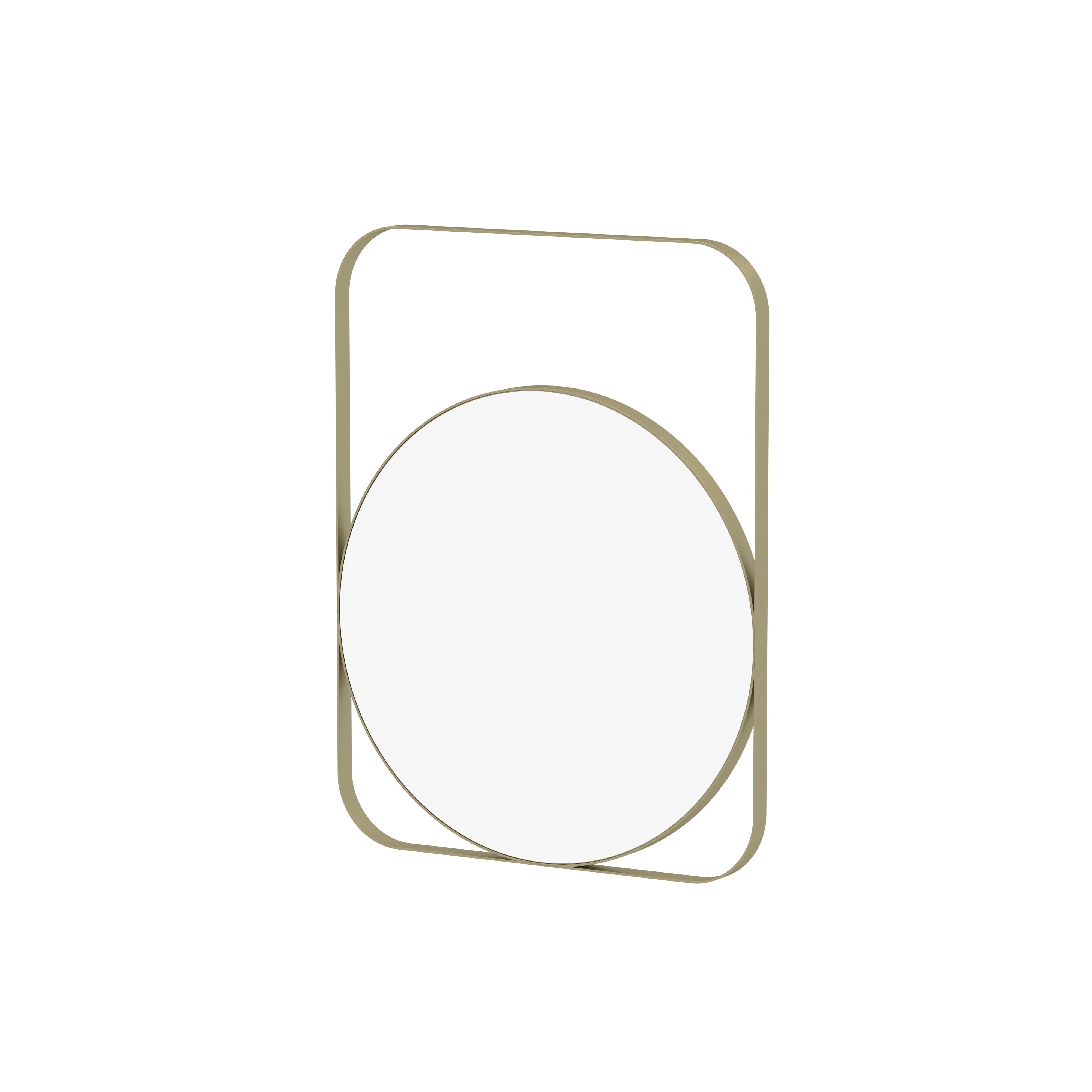 Geometric Layered Metal Mirror - Gold Frame Wall Mirror Mirror