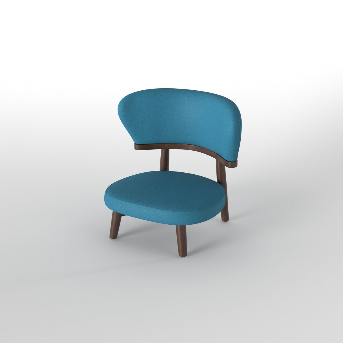 Contemporary Rectangular Dining Table with Curved Upholstered Chairs Japanese Dining Set