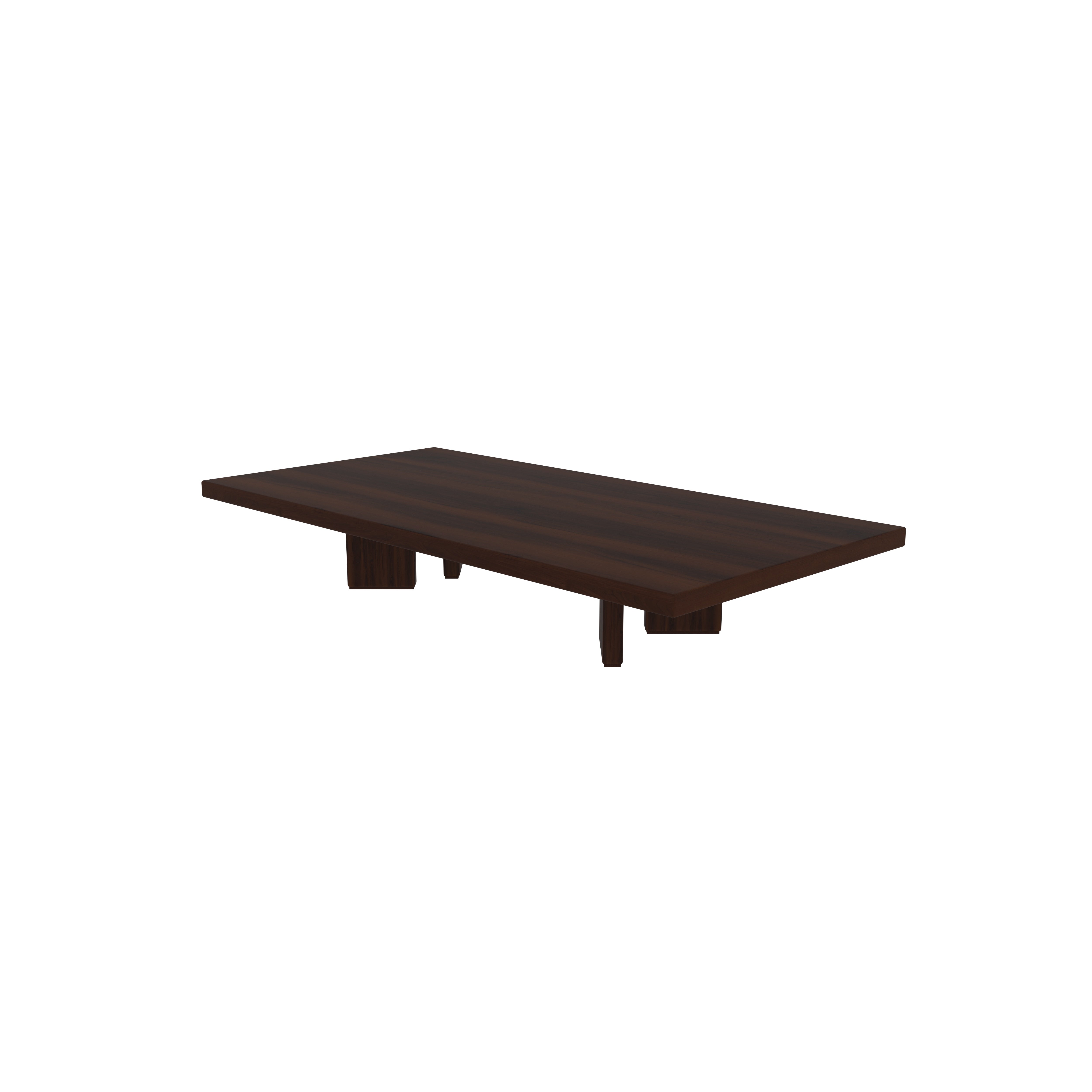 Minimalist Wooden Floor Dining Table with Neutral Cushions & Modern Decor Dining Set
