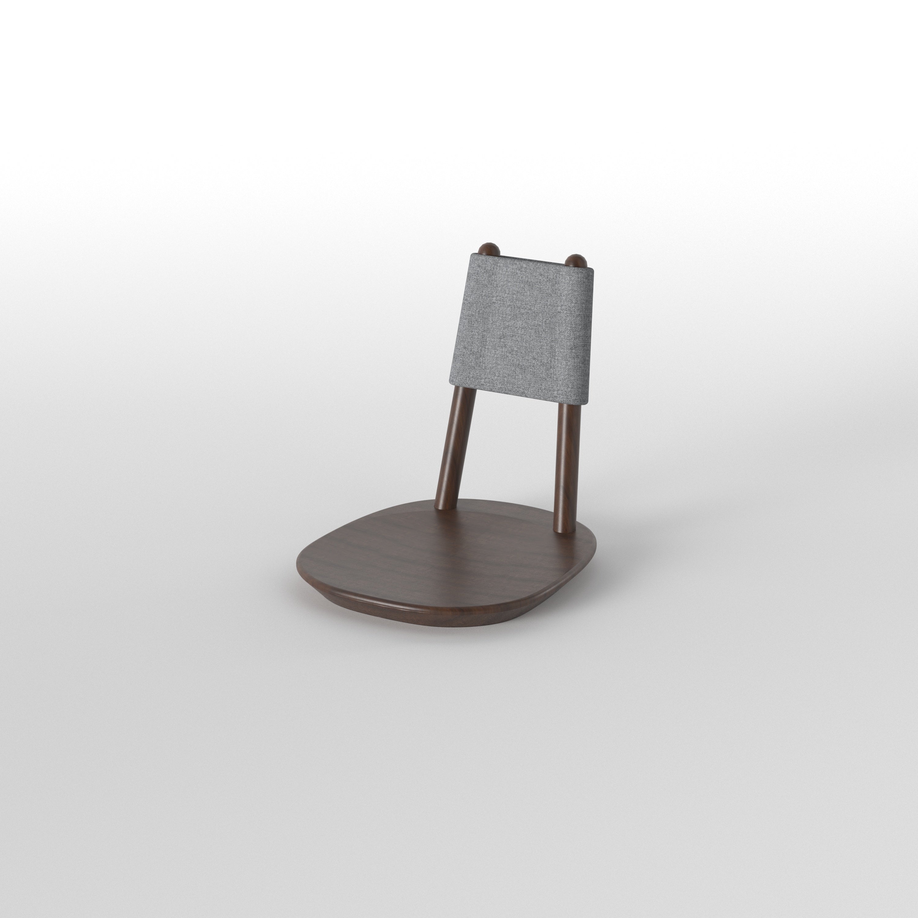 Japanese-Inspired Square Dining Table with Rounded Frame