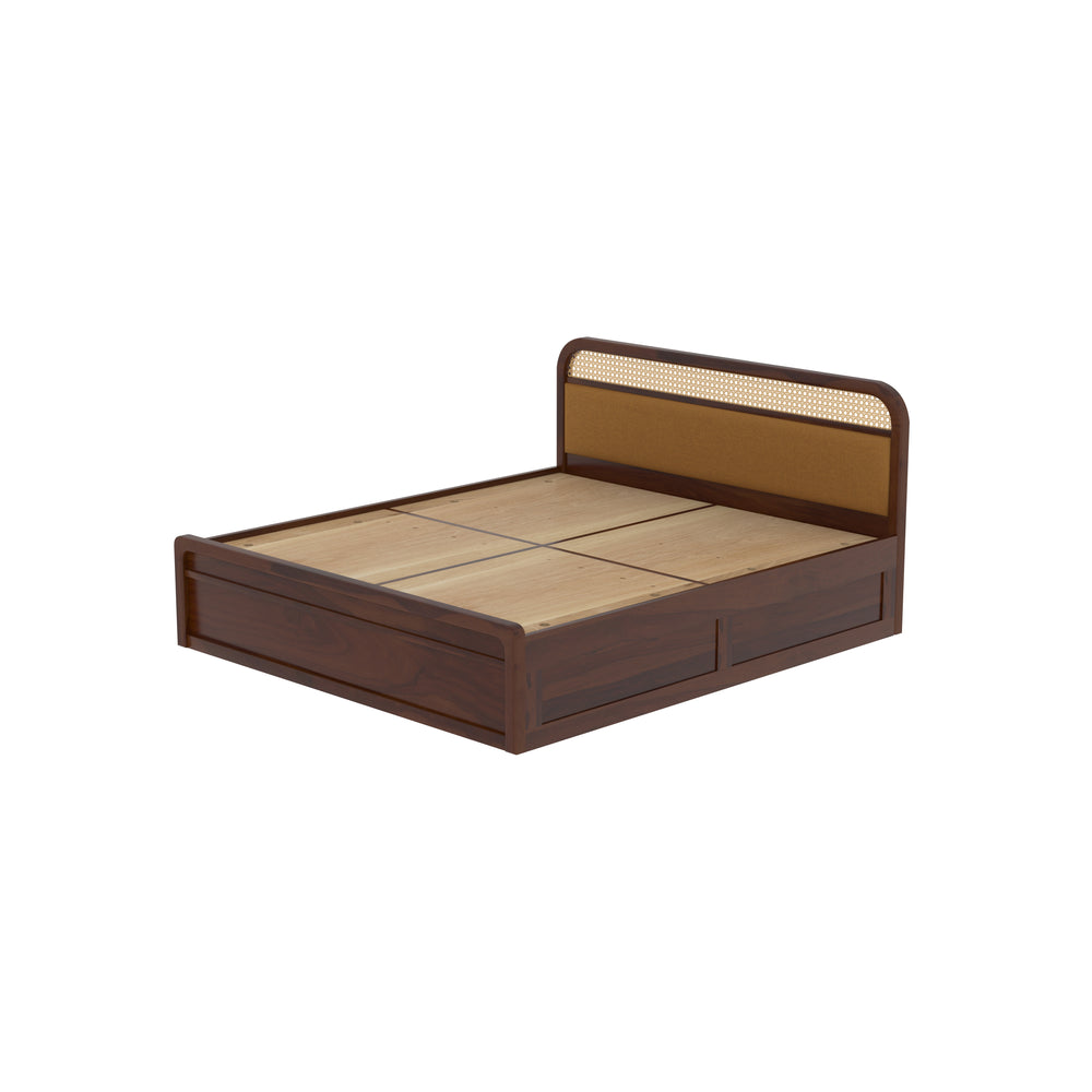 Rattan Cane King Size Storage Bed