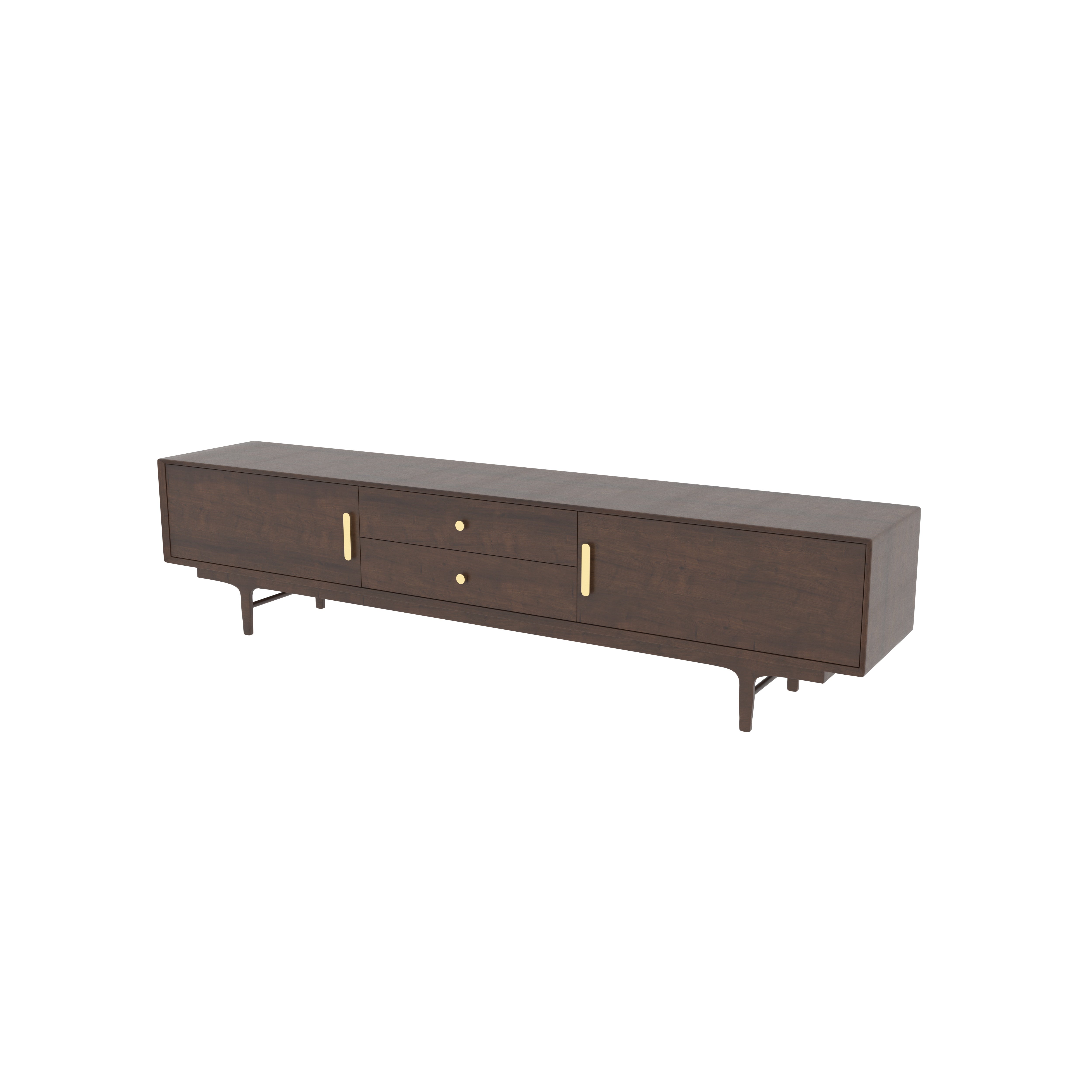 Modern TV Stand with Storage - Mid-Century Entertainment Unit Tv stand