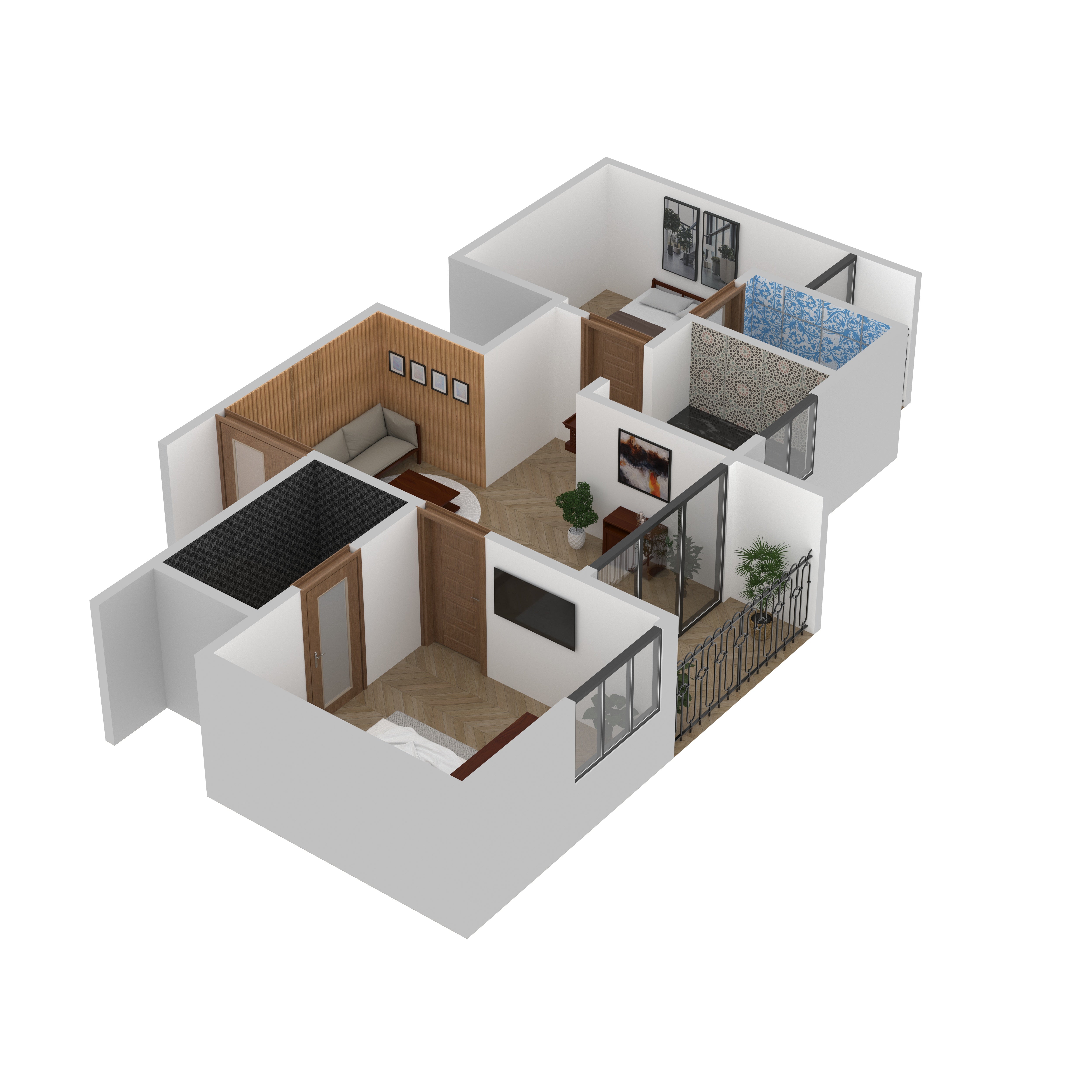 Mohan Furniture Room Set Flat Set