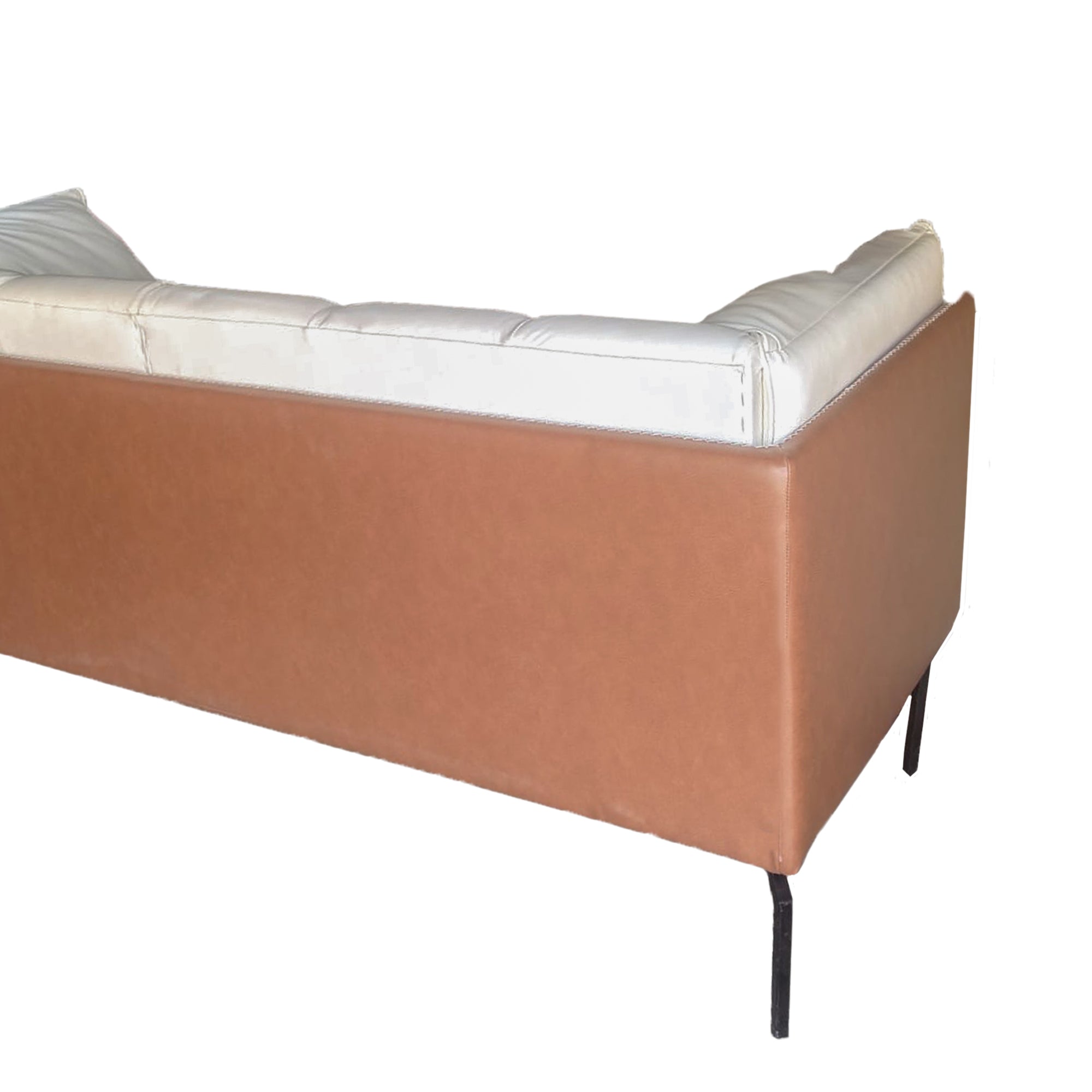 Modern Two-Tone Artificial leather Sofa with Cushions Sofa