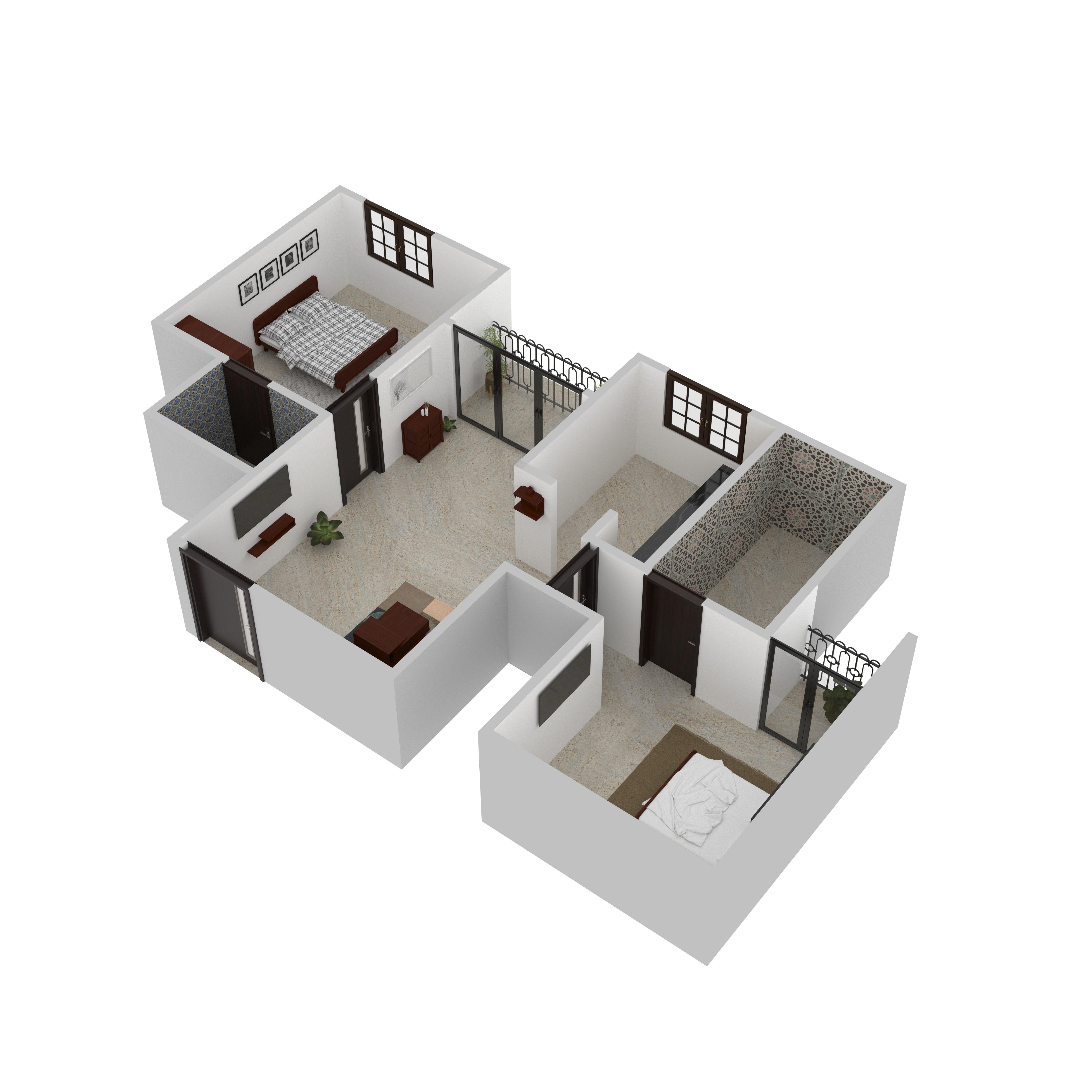 Lucas Furniture Room Set Flat Set