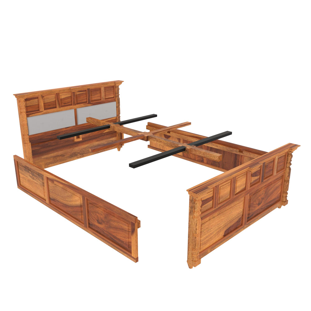 Traditional Linear Double Bed