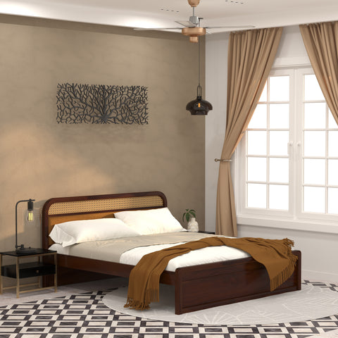 Rattan Cane King Size Bed