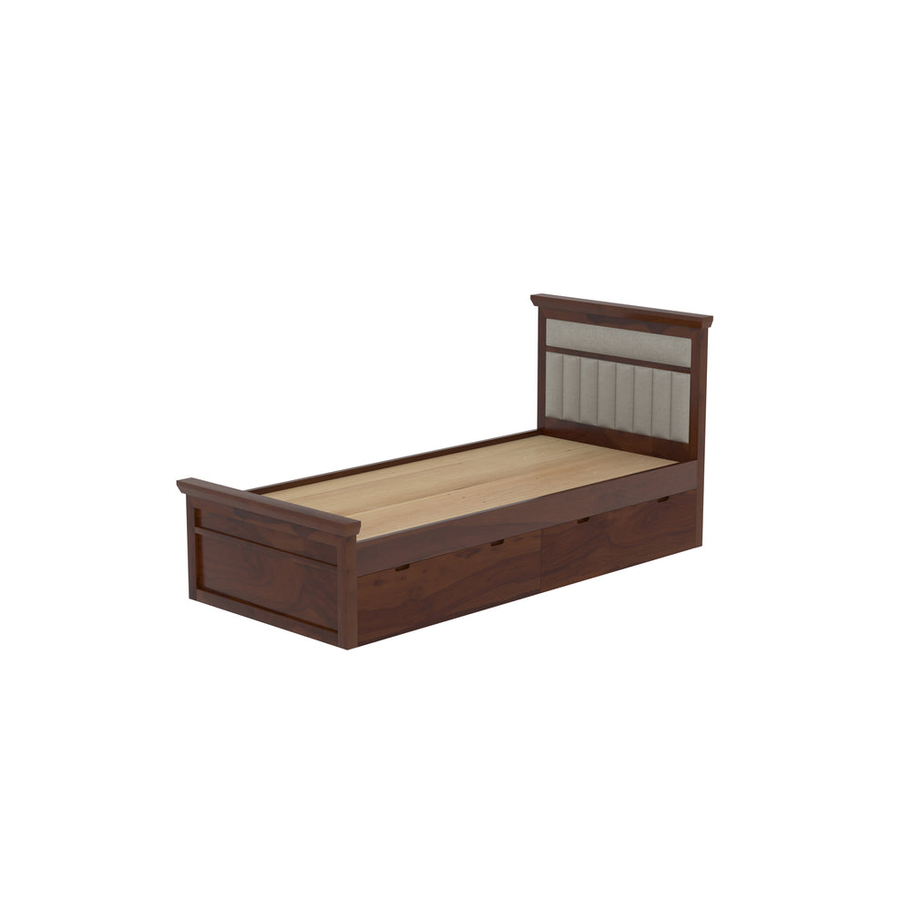 Luxury Upholstered  Single Storage Bed
