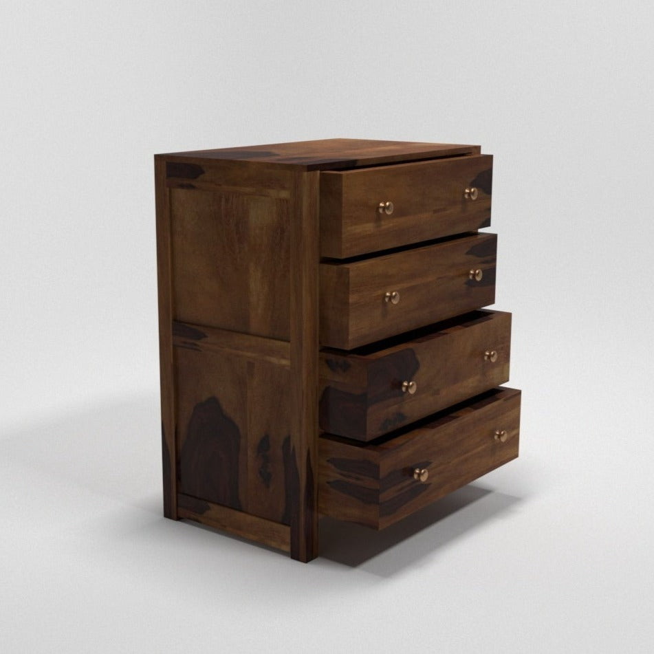 4 Drawer Chest Sheesham Wood Cabinet Drawer's Chest