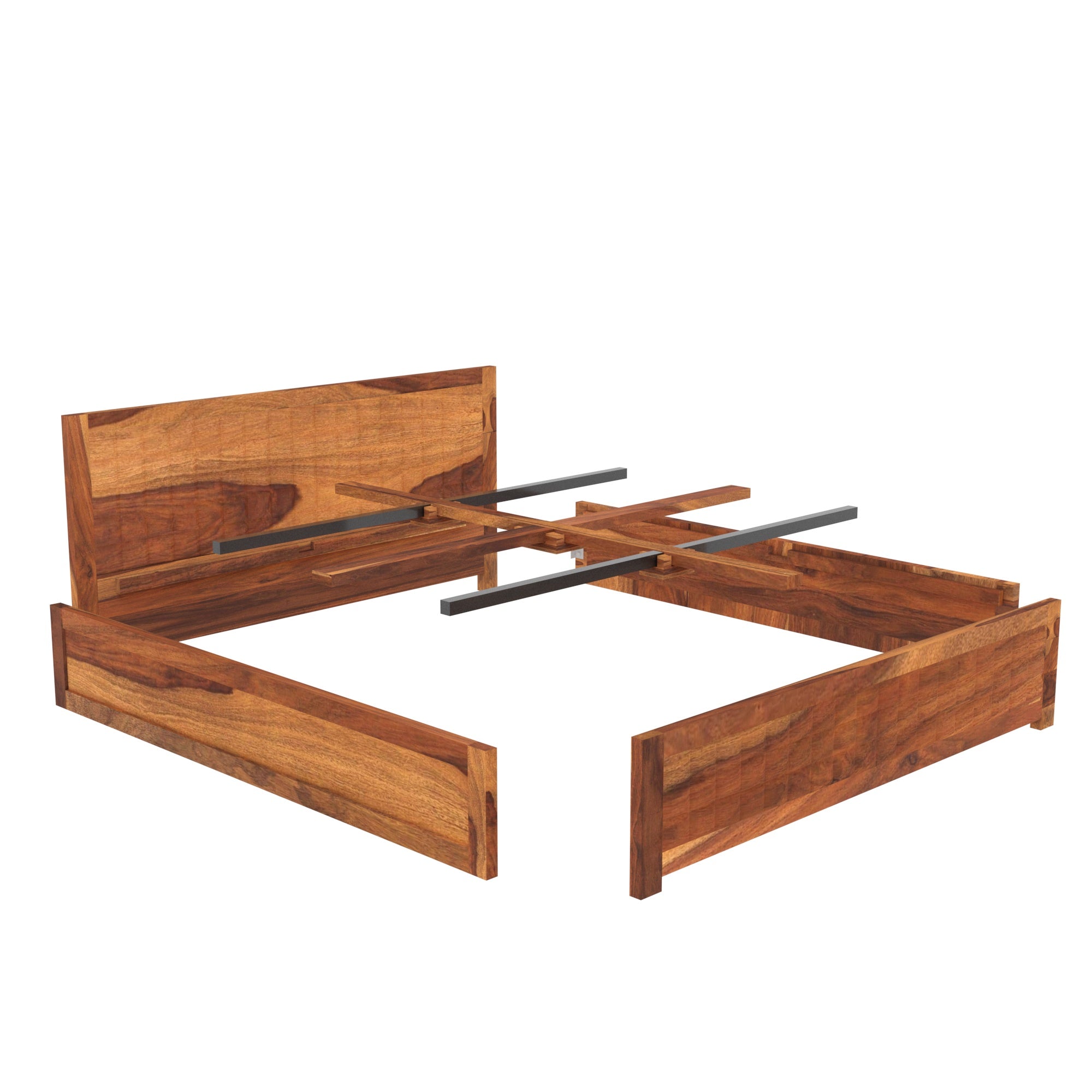 Wooden Simple Headboard designed Bed Bed