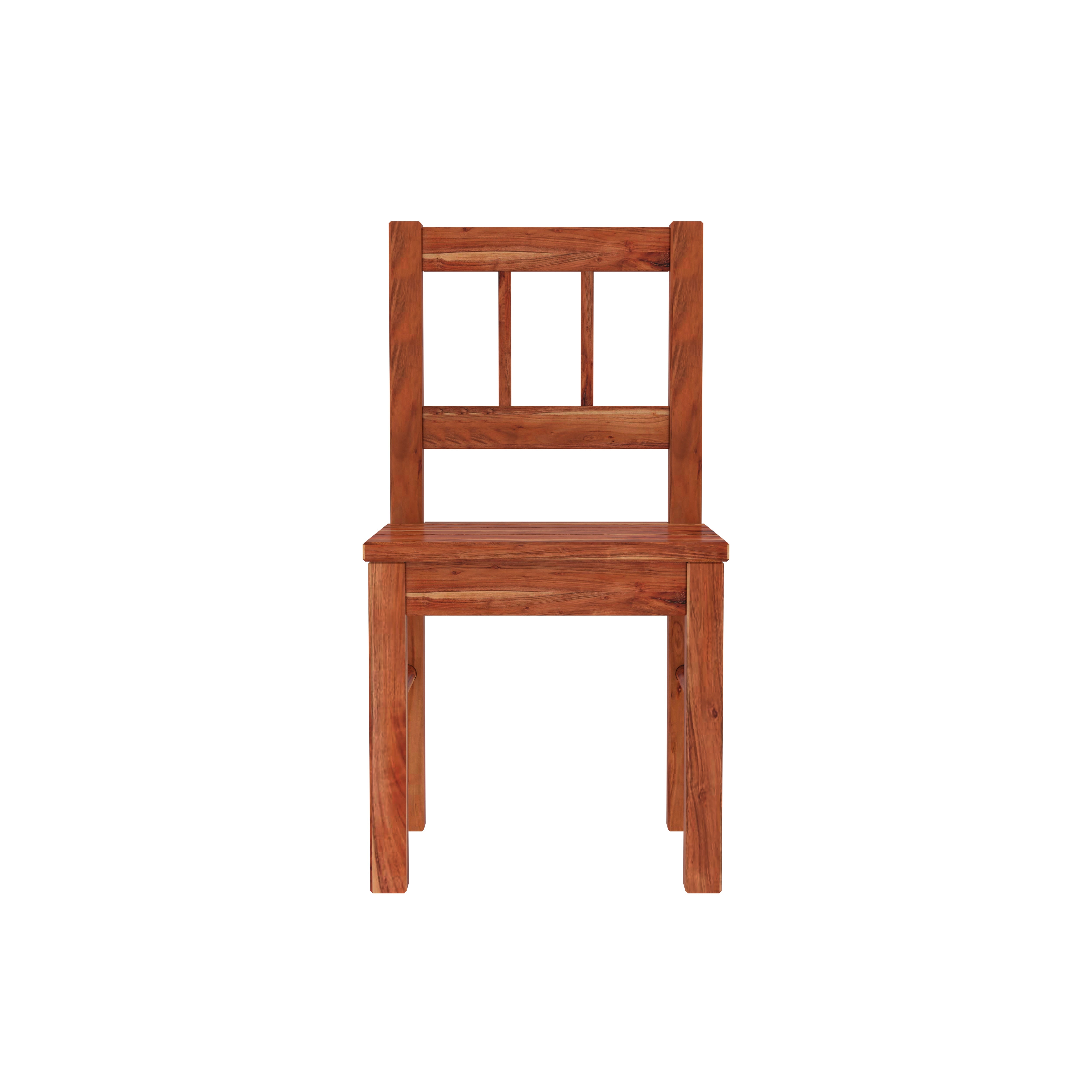 Solid Wood Dining Table Set for 4 – Rustic Minimalist Home Furniture Dining Set