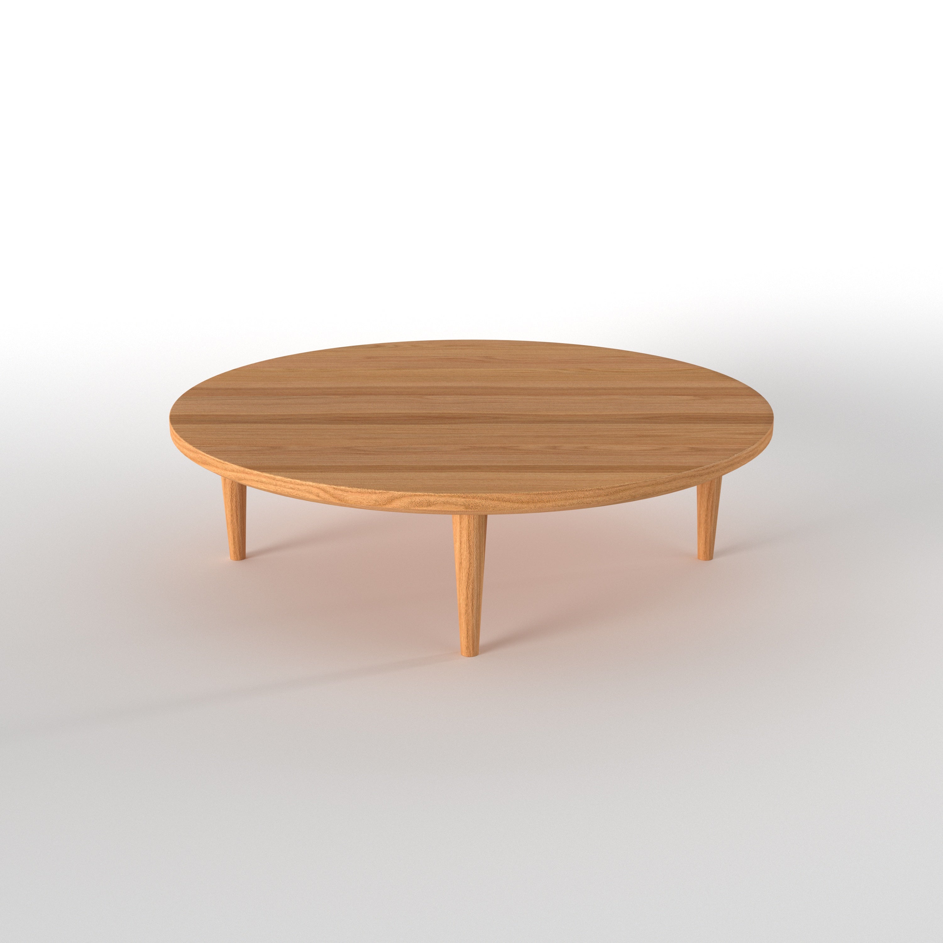 Low Profile Oval Dining Table with Tapered Legs