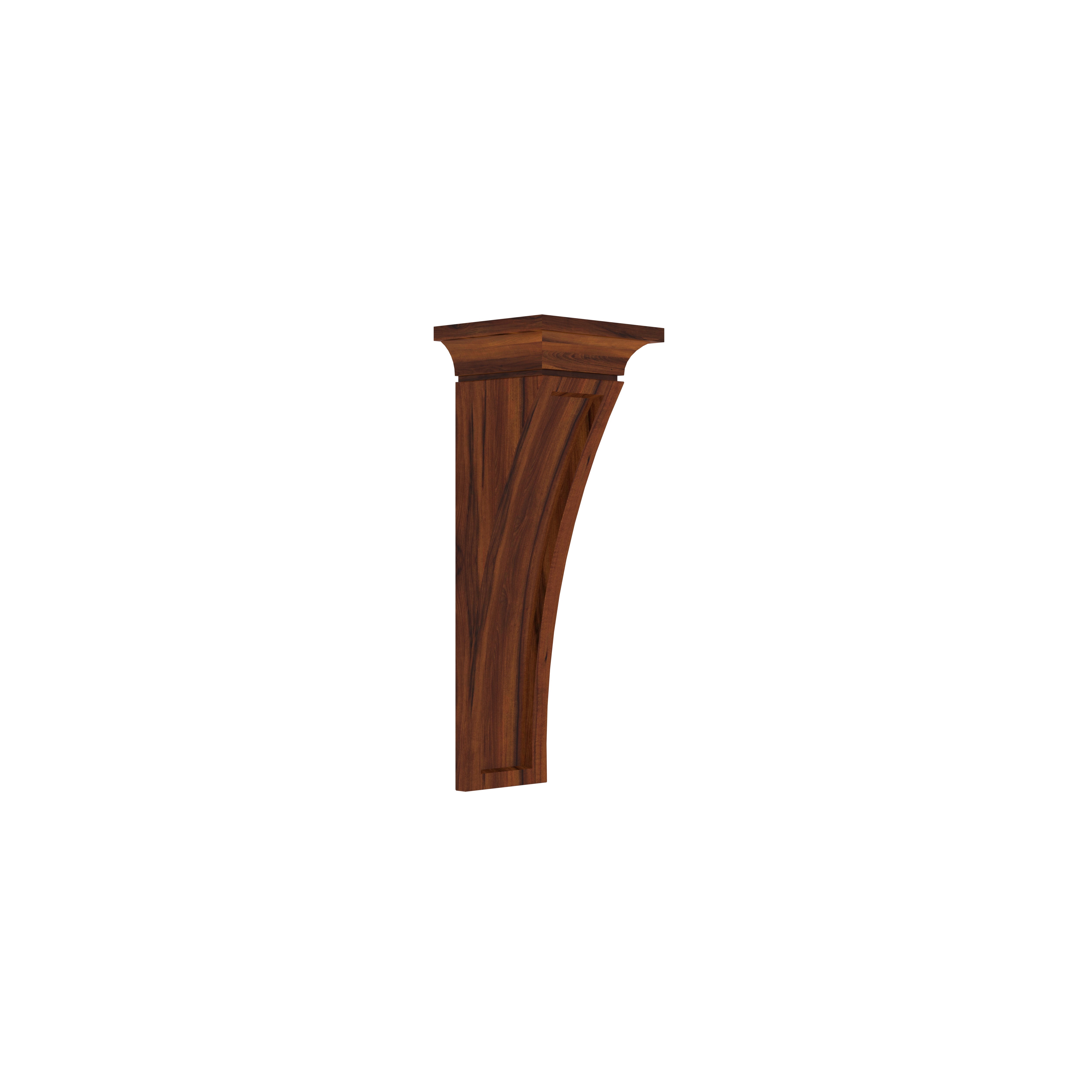 Elegant Curved Sheesham Wood Wall Bracket for Classic Home Décor Wall Rack