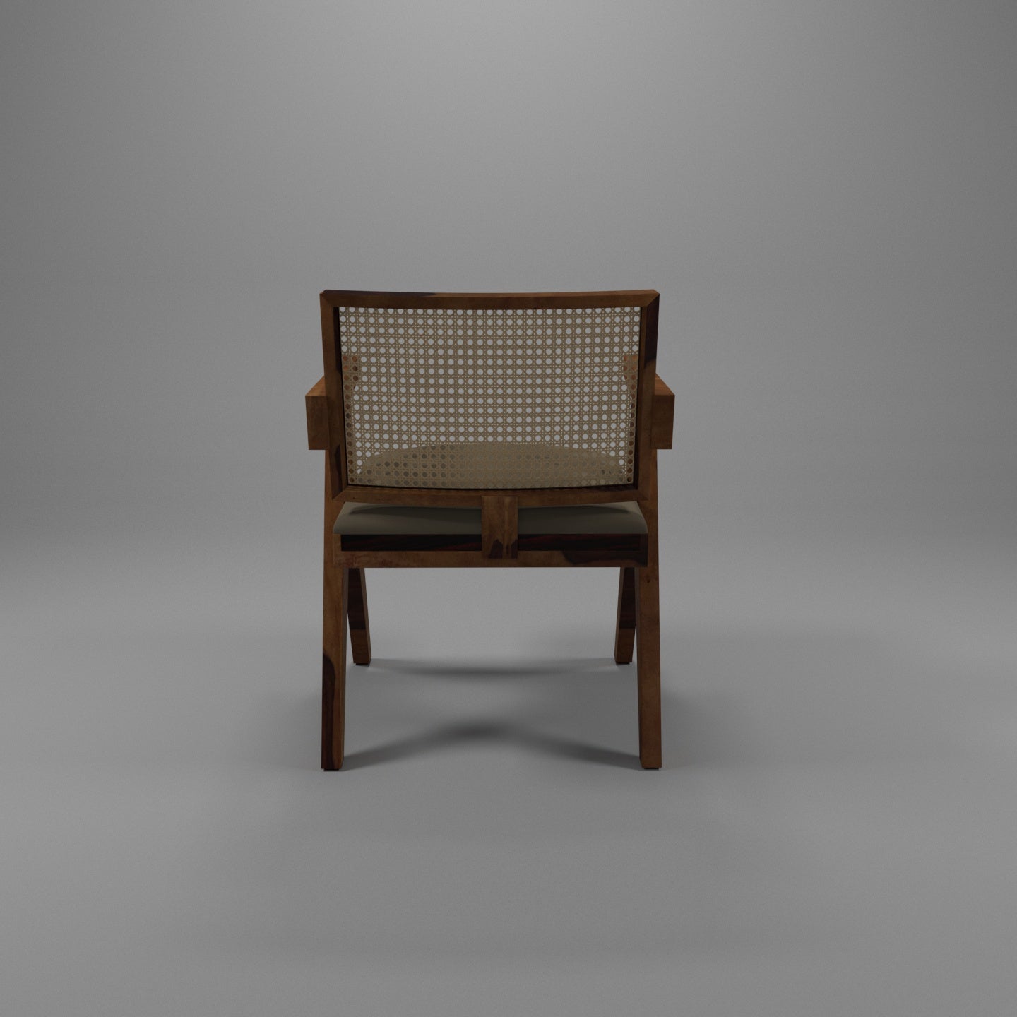 Southern Solid Wood Dark Natural Director's Arm Chair Arm Chair