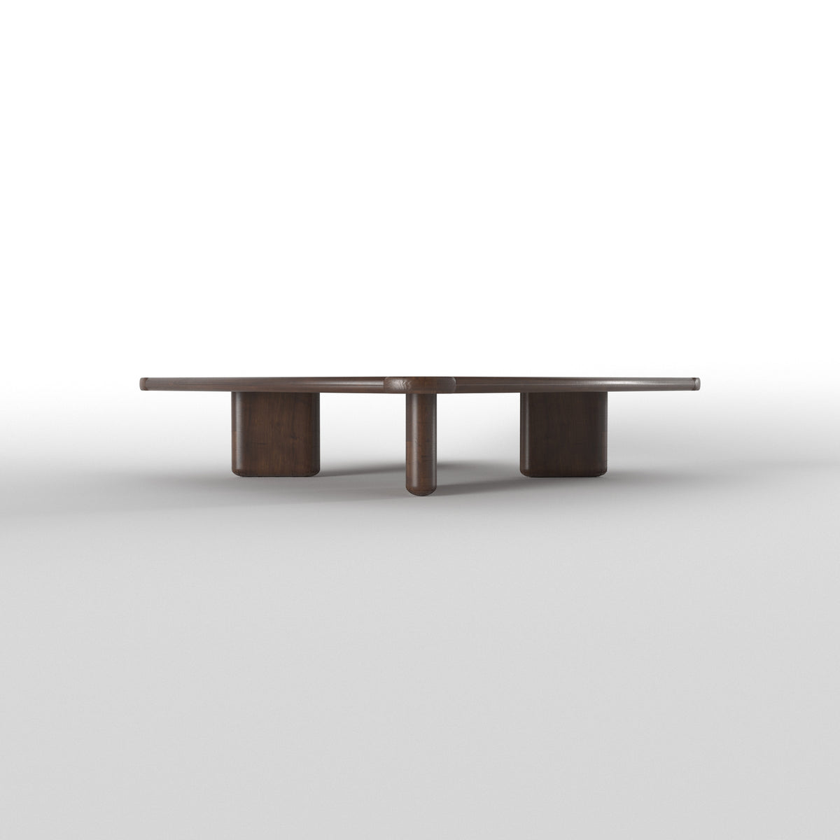 Japanese-Inspired Square Dining Table with Rounded Frame